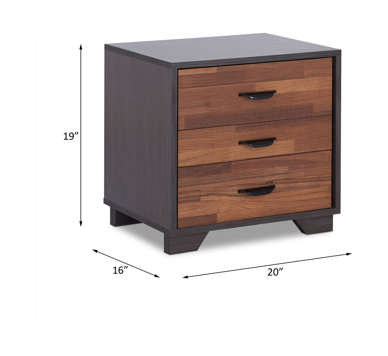 Eloy - Accent Table - Walnut & Espresso, dark brown, view 4