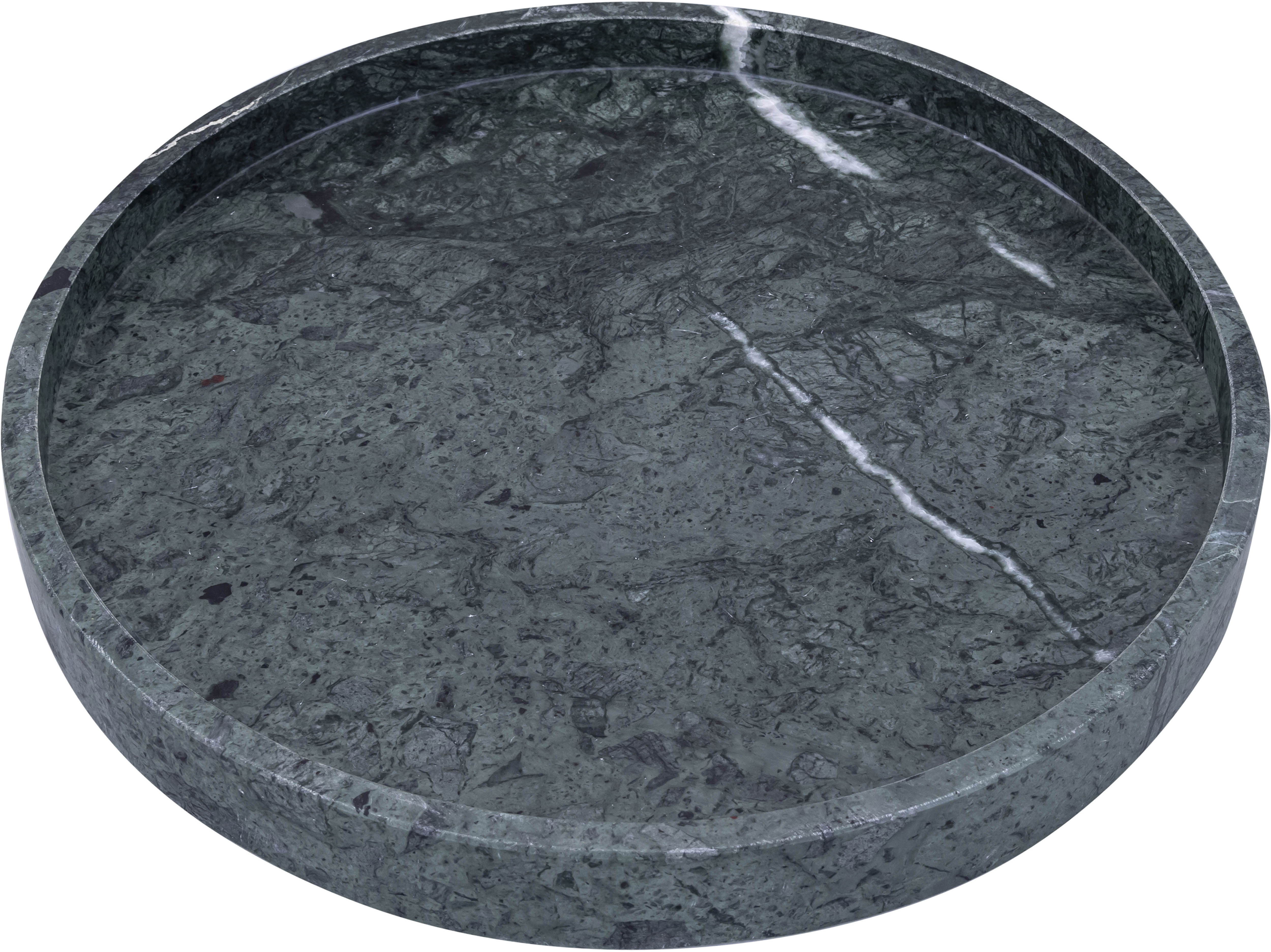 Barletta - Marble Round Tray - Green