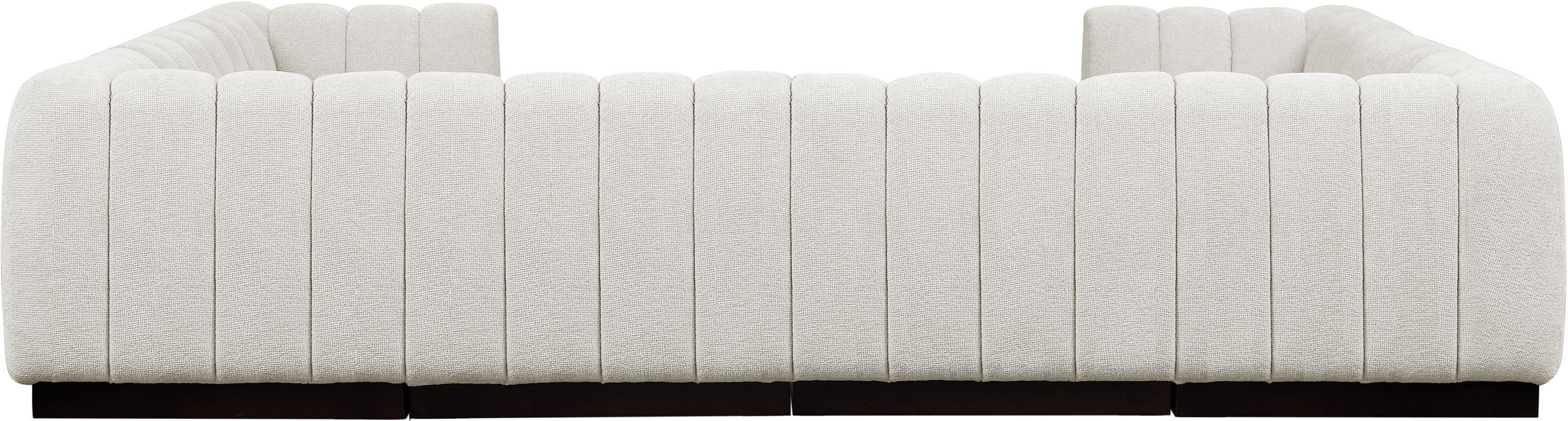 Quinn - 8 Piece Modular U-Shaped Sectional - Cream