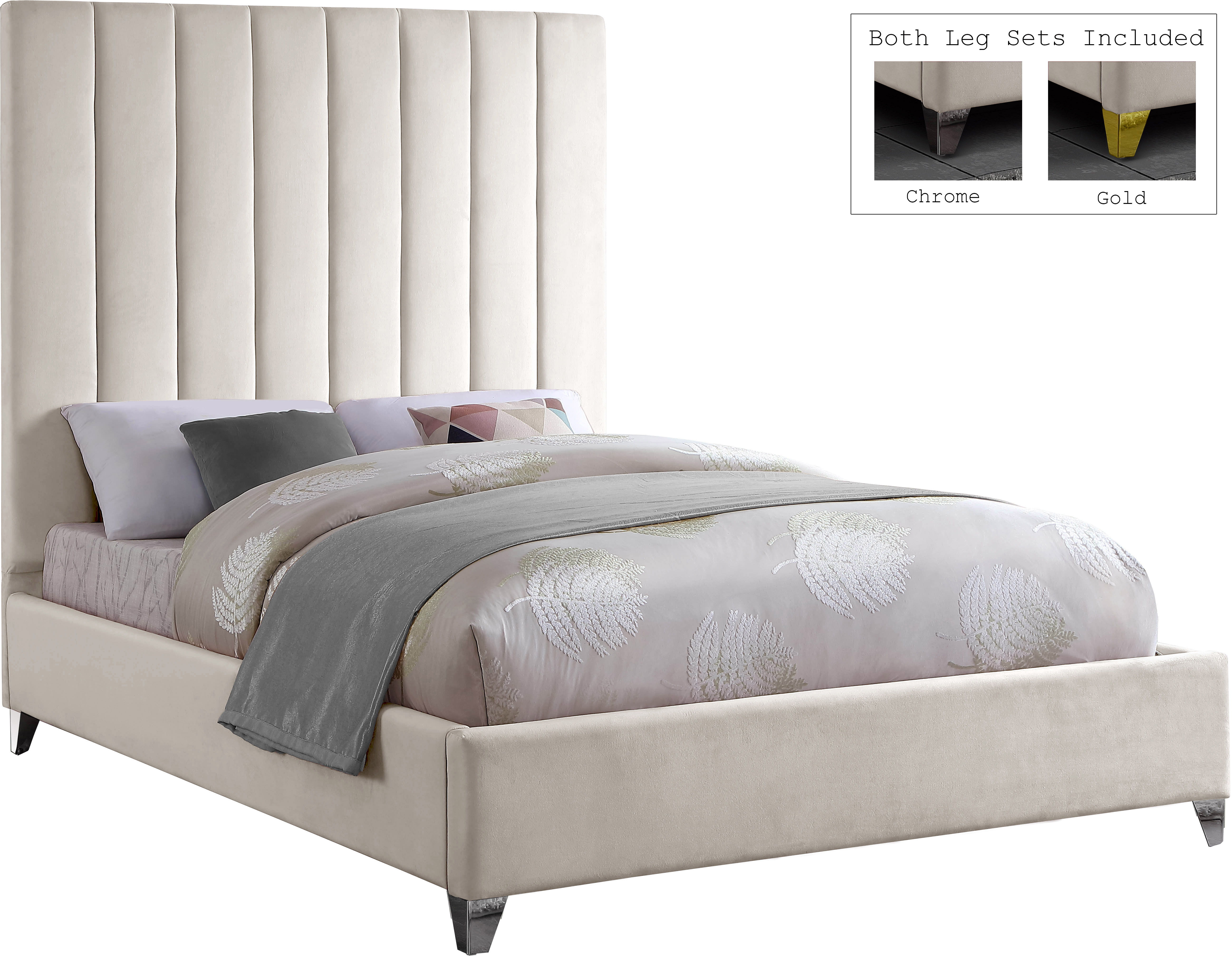 Via - Queen Bed - Cream