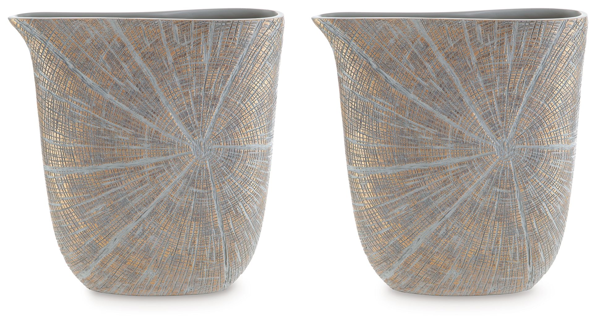 Ardenley - Vase (Set of 2) - Antique Gold Finish 14.63"