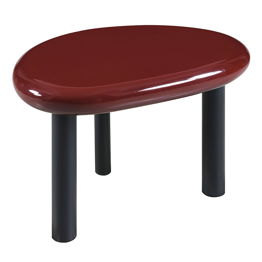 Eddie - End Table - Red High Gloss, dark red, view 2