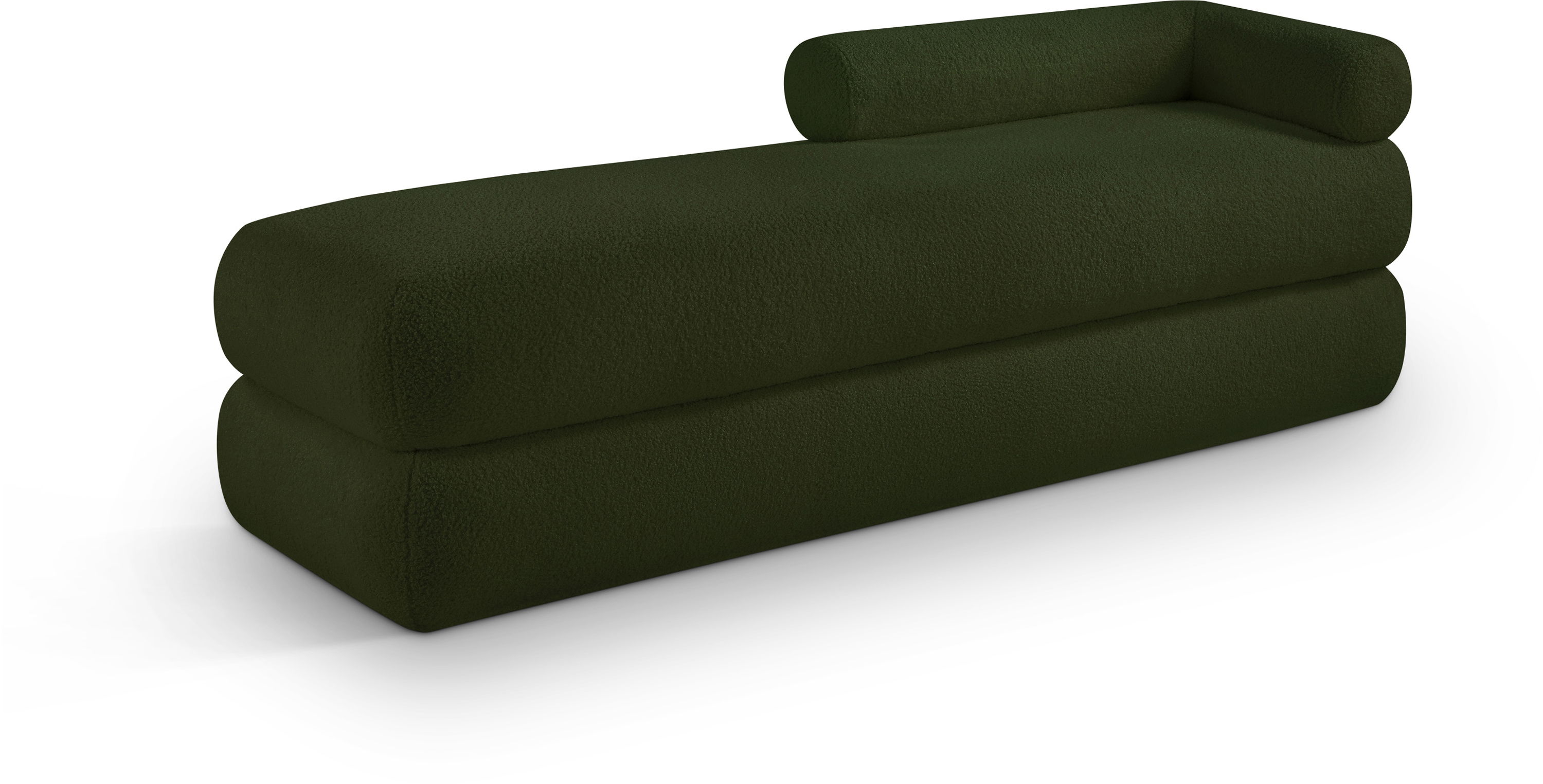 Kennedy - Teddy Fabric Bench - Green