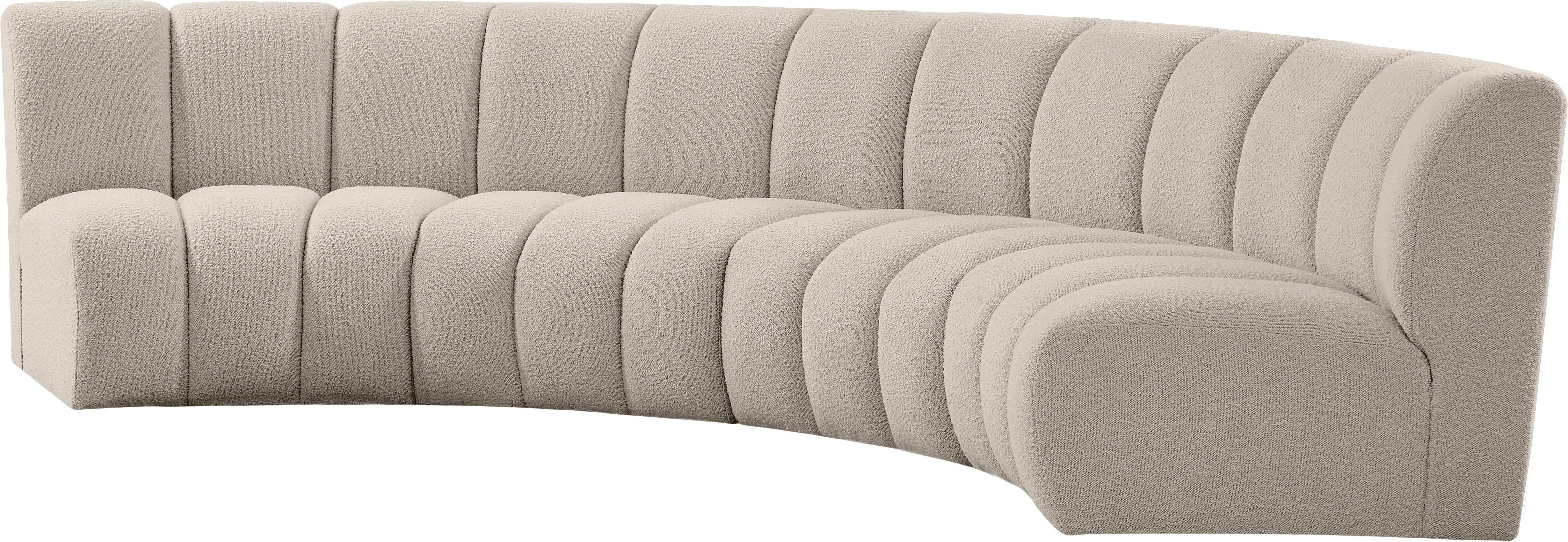 Infinity - 4 Piece Modular Sectional - Light Brown