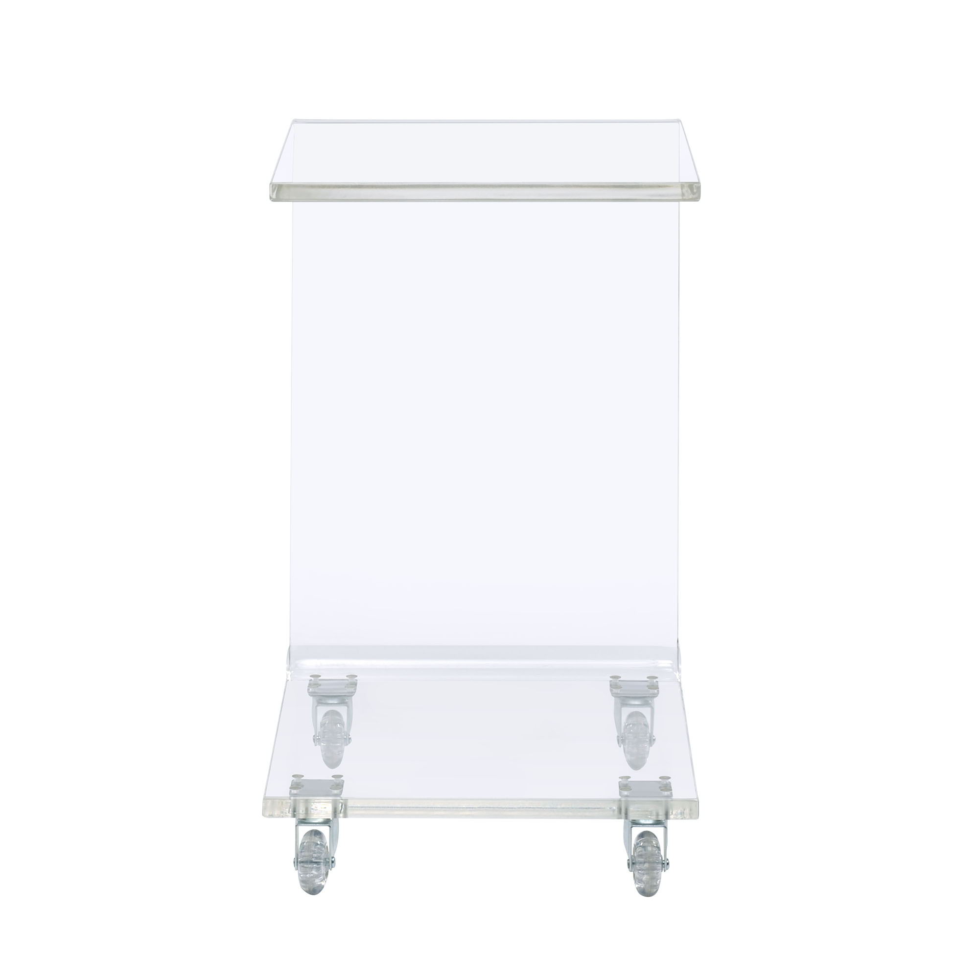 Iris - Acrylic Snack Table - Clear