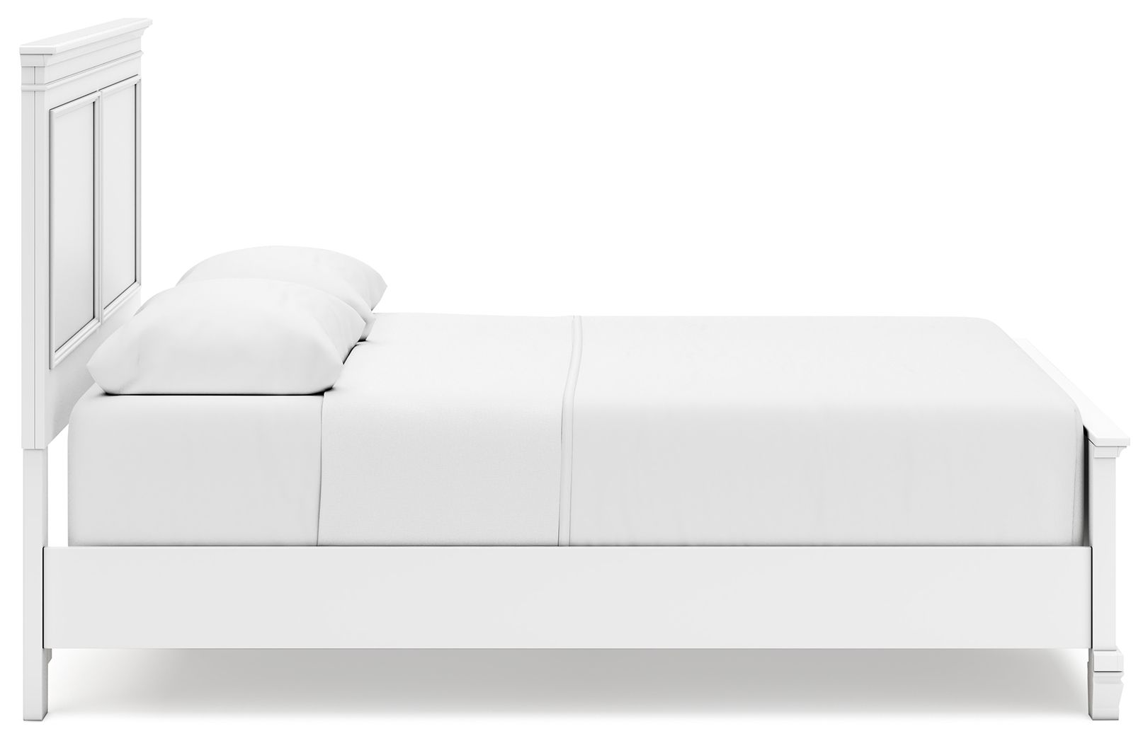 Ashley Furniture Fortman - Queen Panel Bed - White - Image 8