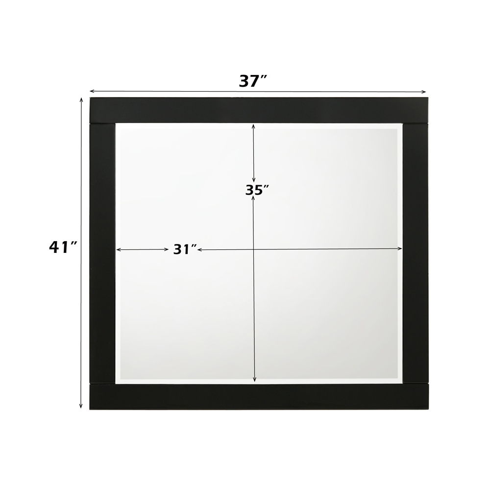 Chelsie - Mirror - Black, black, view 6