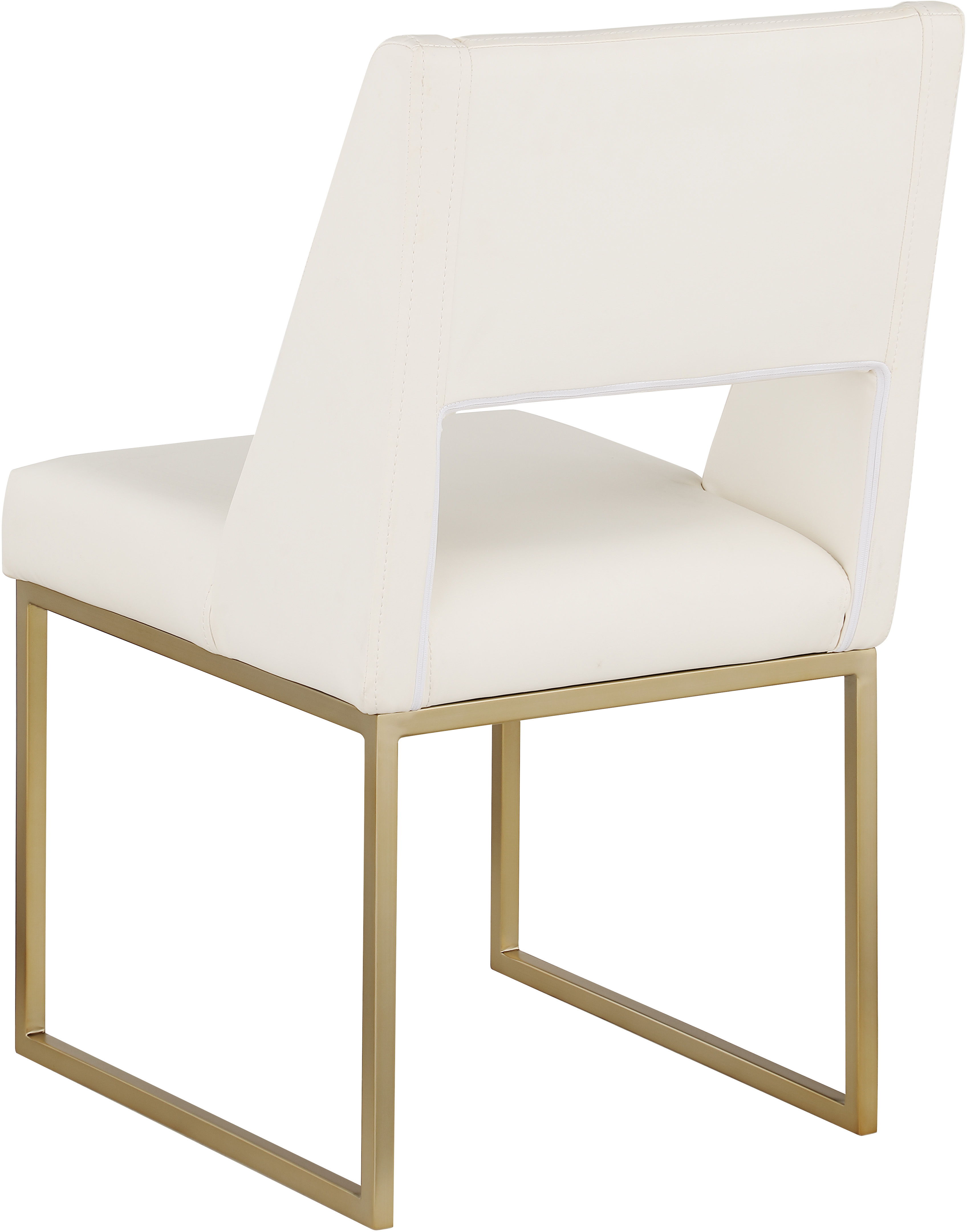Jayce - Faux Leather Dining Chair (Set of 2) - Cream