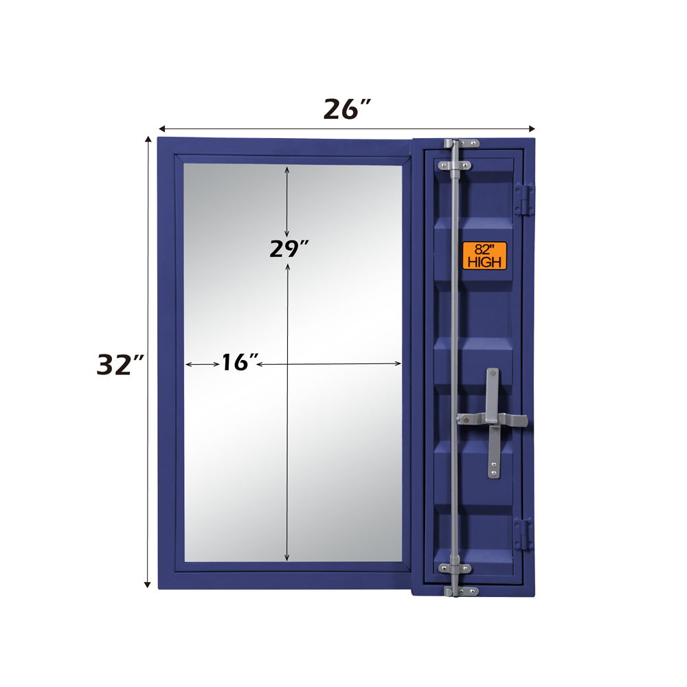 Cargo - Vanity Mirror - Blue, blue, view 3