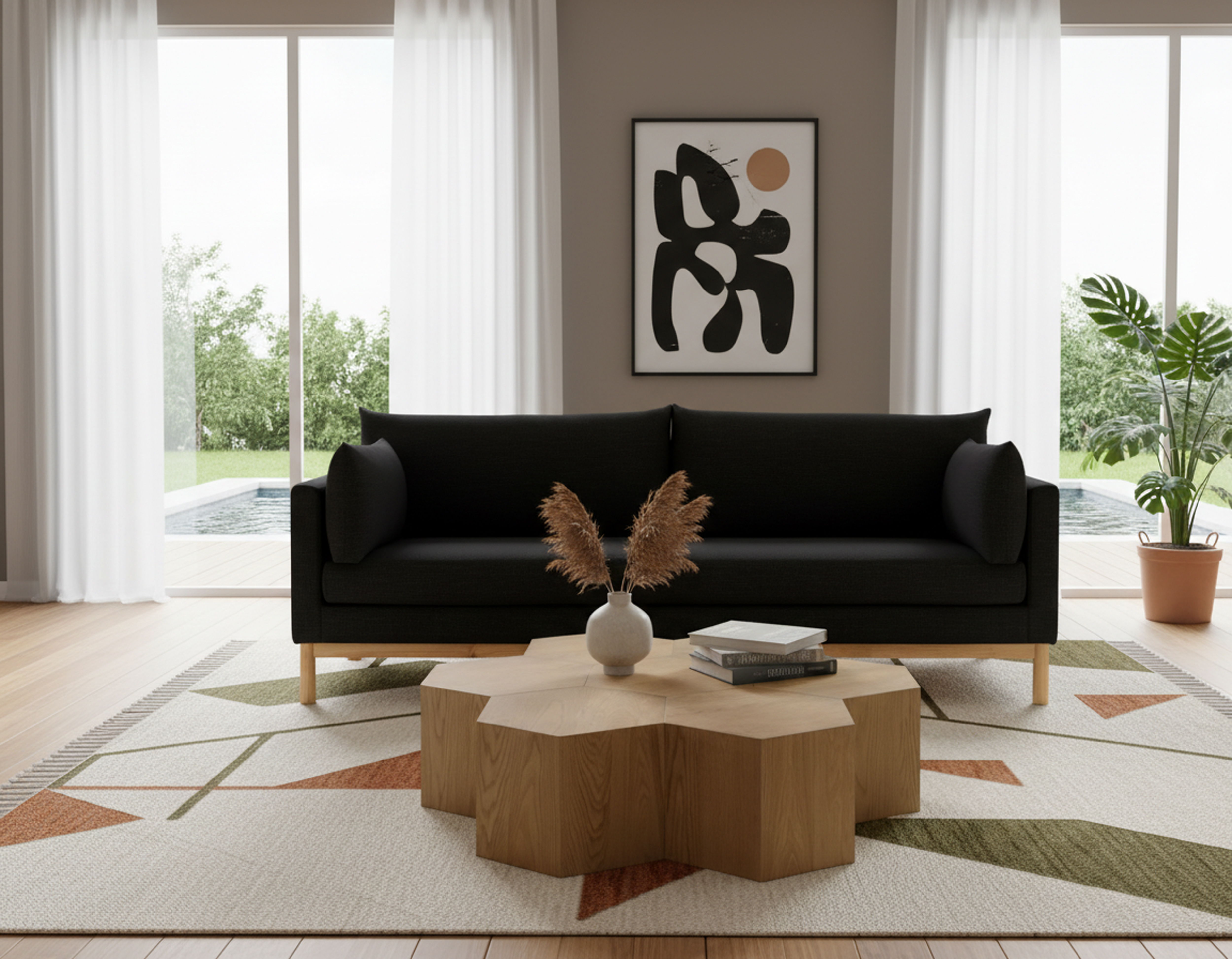 Langham - Sofa - Black