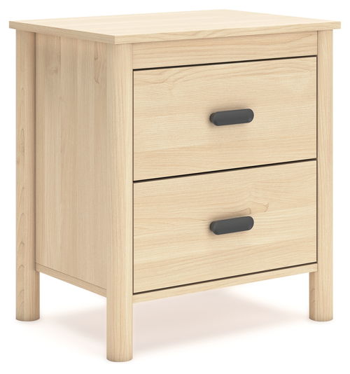 Cabinella - Two Drawer Night Stand - Tan, beige