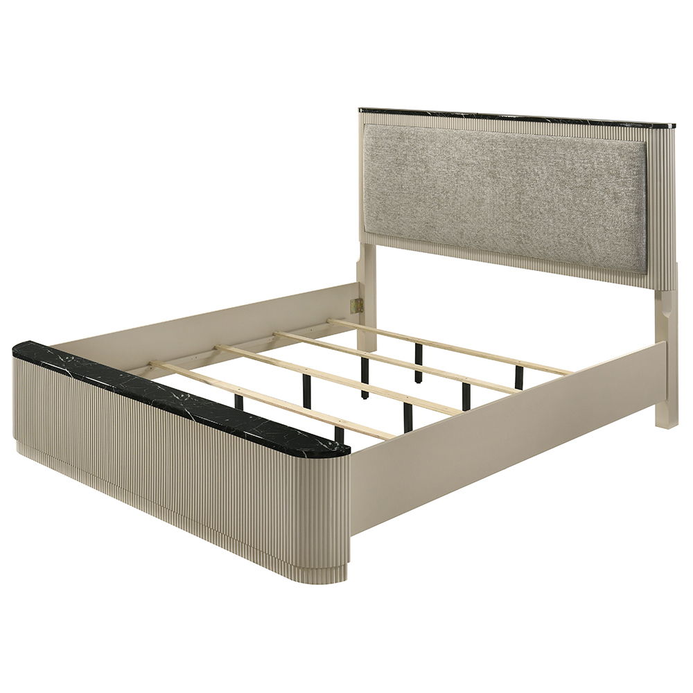 Travonte - Queen Bed - Gray / Beige, beige, view 8