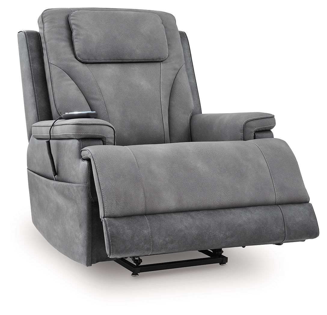 4Z-Peaceful Pause - Power Lift Recliner - Slate