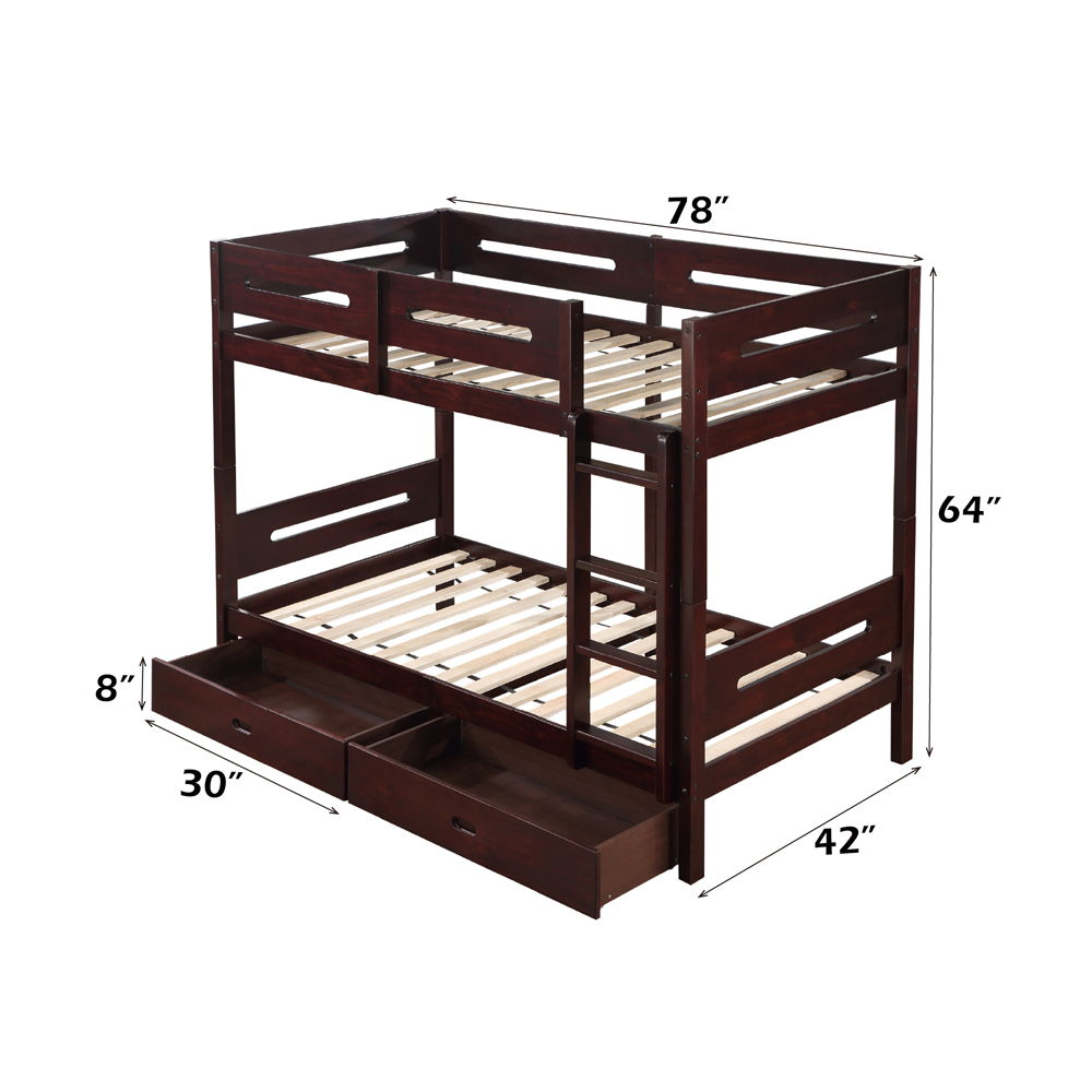 Nissa - Drawers (Set of 2) - Espresso, dark brown, view 5