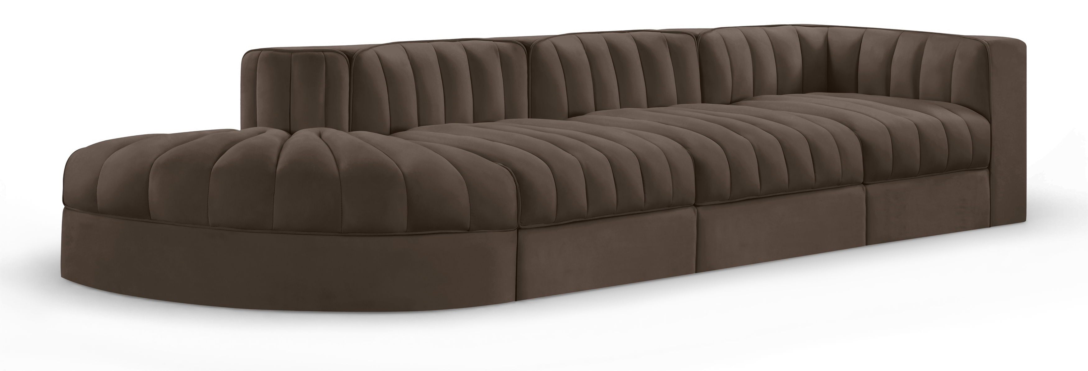 4 Pc · Modular Sectional With Reverse Corner Chair