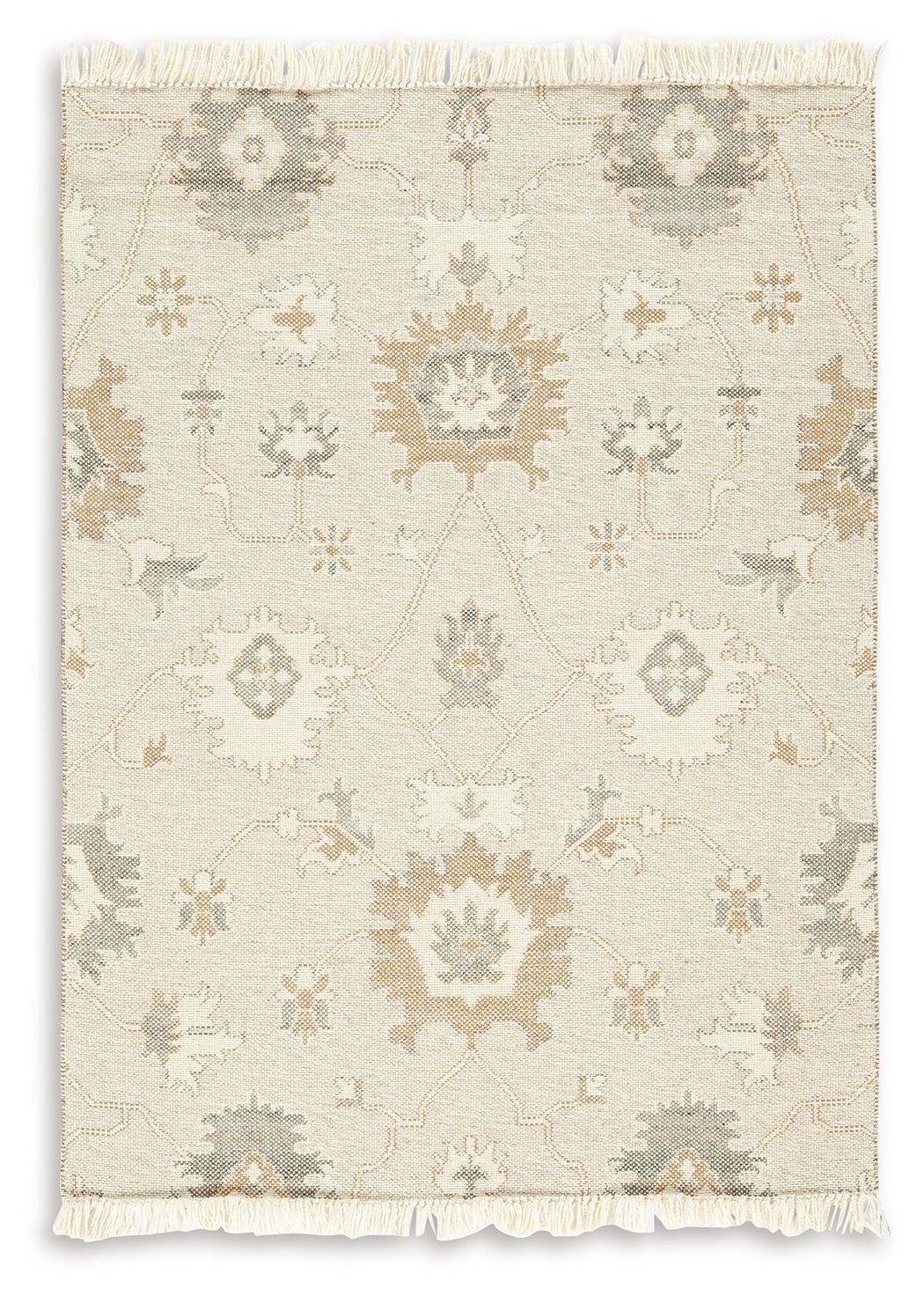 Calkin - 5' x 7' Rug - Linen / Gray / Caramel