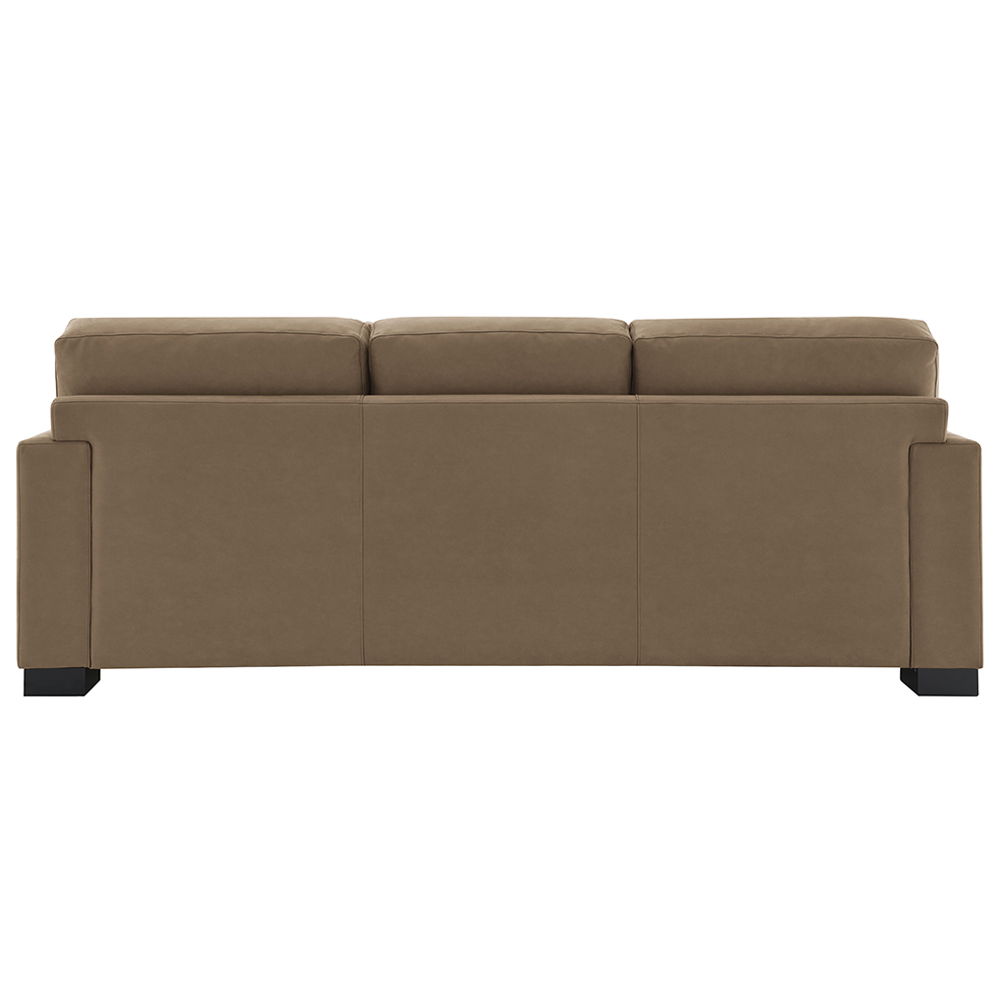 Darya - Sofa With 4 Pillows - Brown Suede Fabric, light brown, view 3