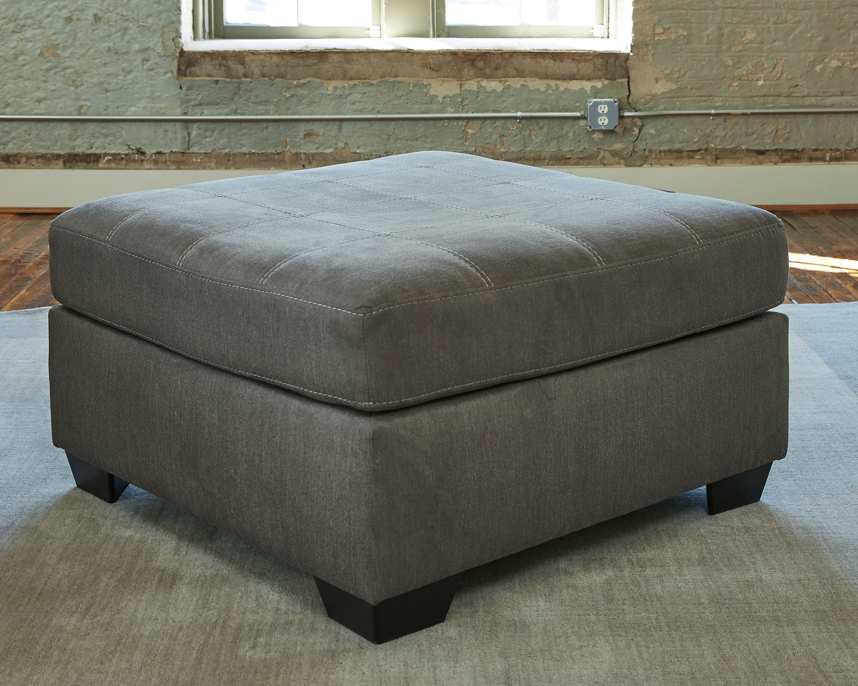 Ashley Furniture Pitkin - Oversized Accent Ottoman - Slate - Image 2