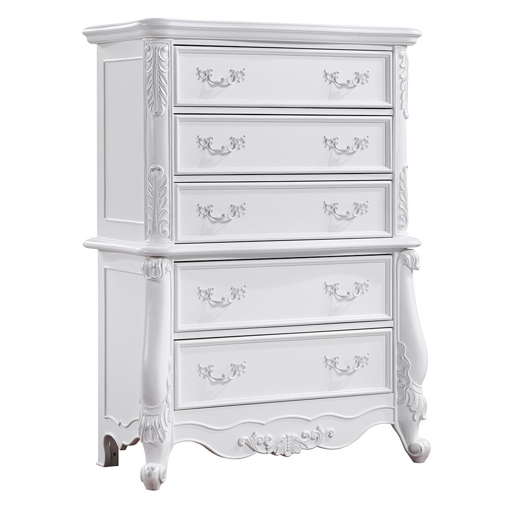 Latisha - Chest - White, dark brown, view 2