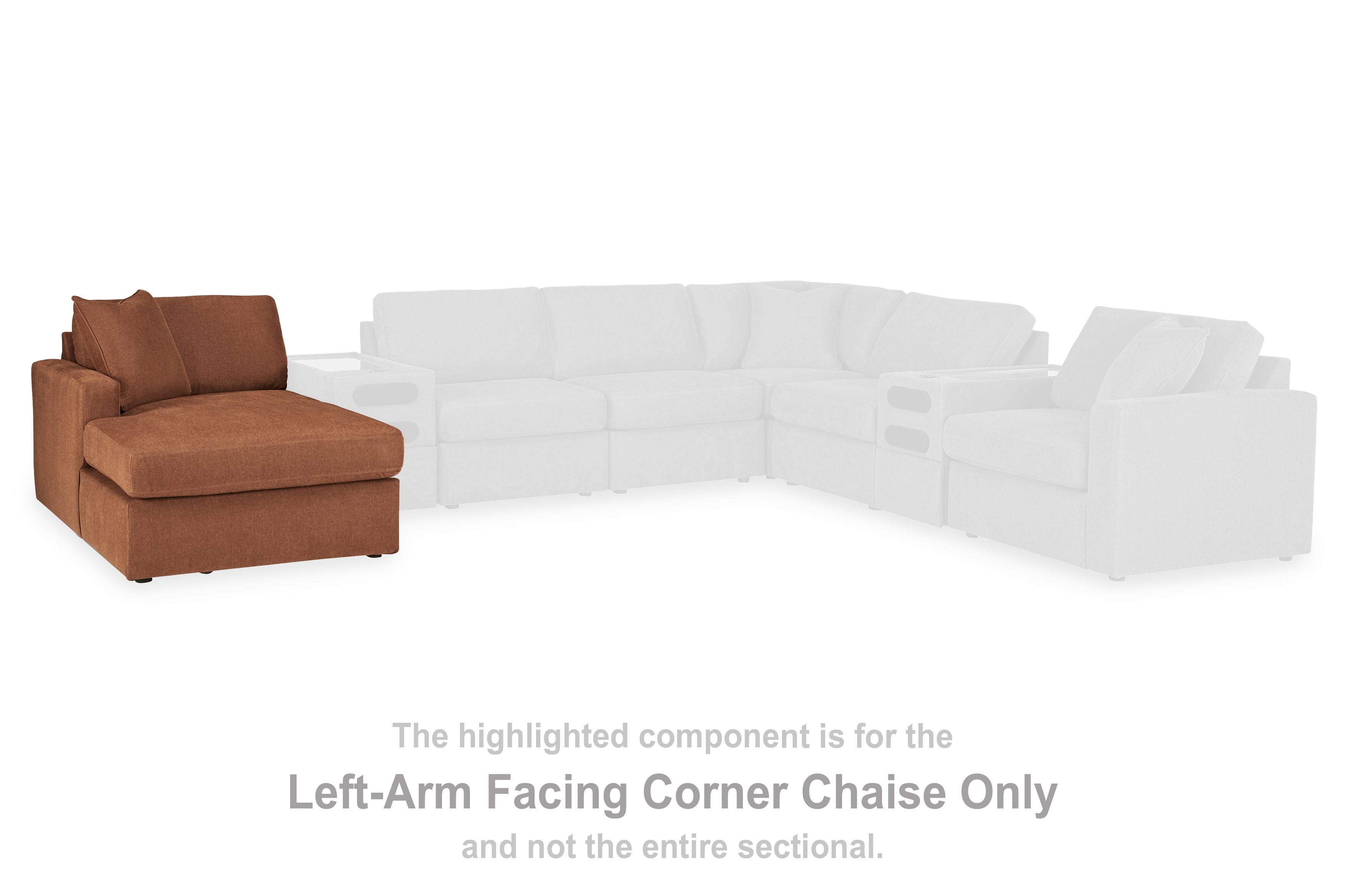 Modmax - Laf Corner Chaise - Spice