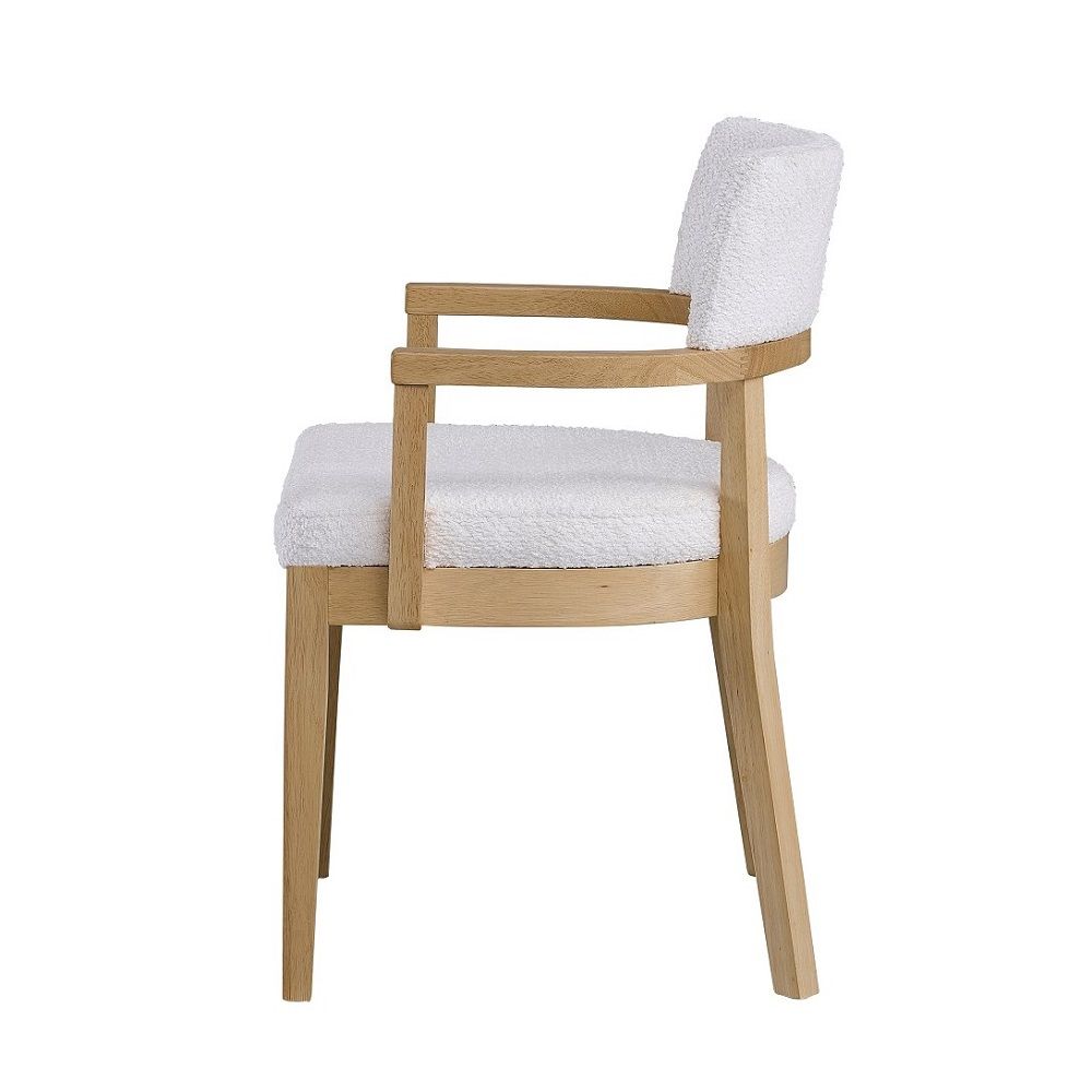 Kasem - Arm Chair (Set of 2) - Gorge Fabric & Oak, light brown, view 8