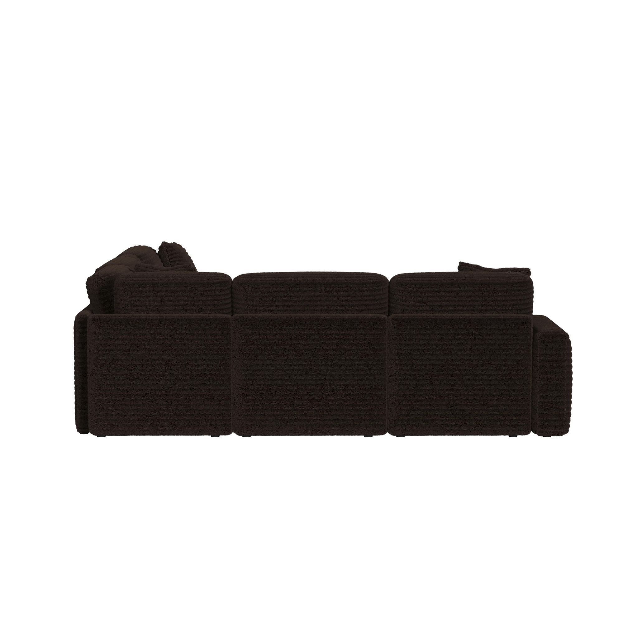 Corsicana - Sectional Console With Wireless Charger - Masis Espresso