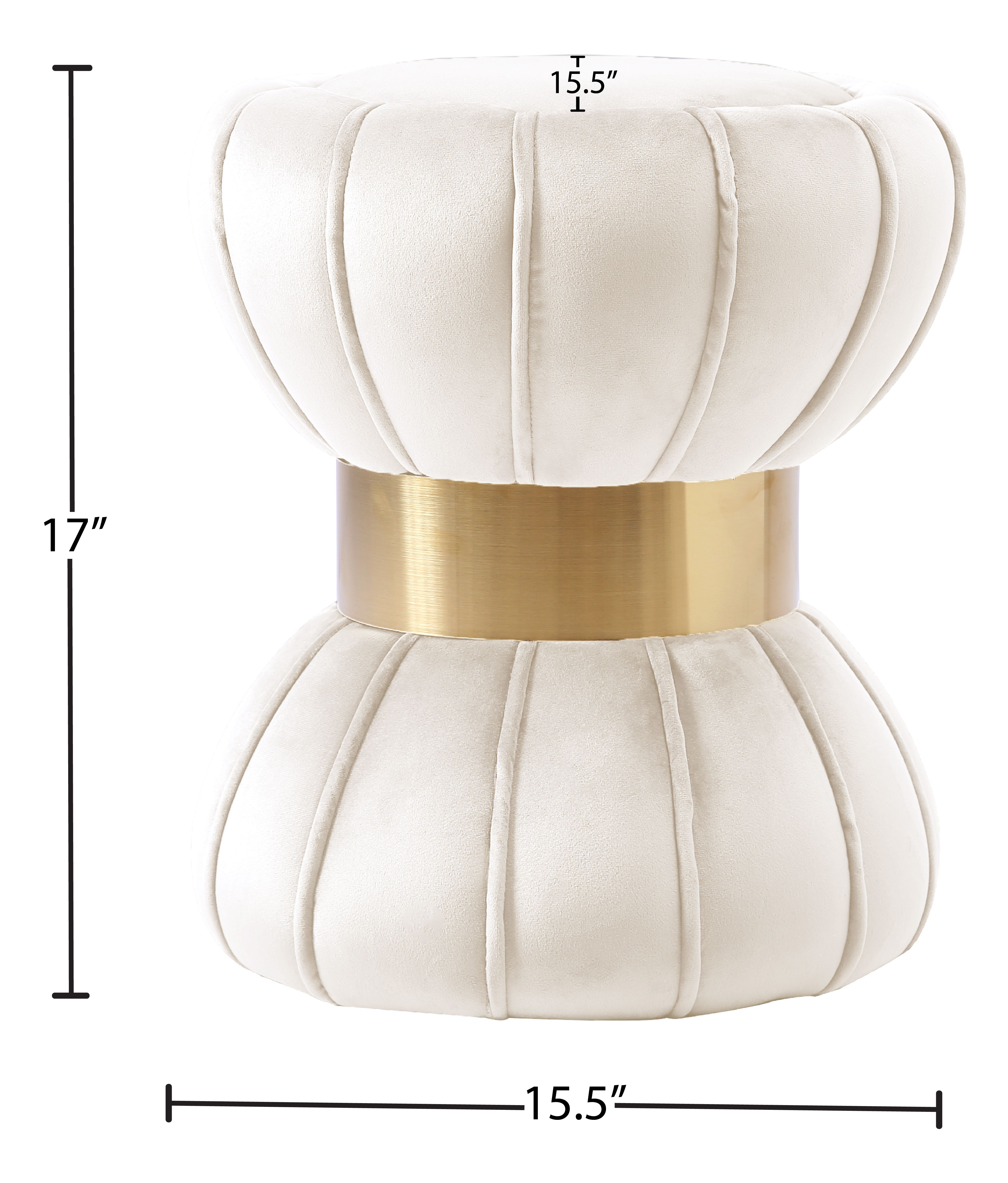 Vino - Ottoman / Stool - Cream