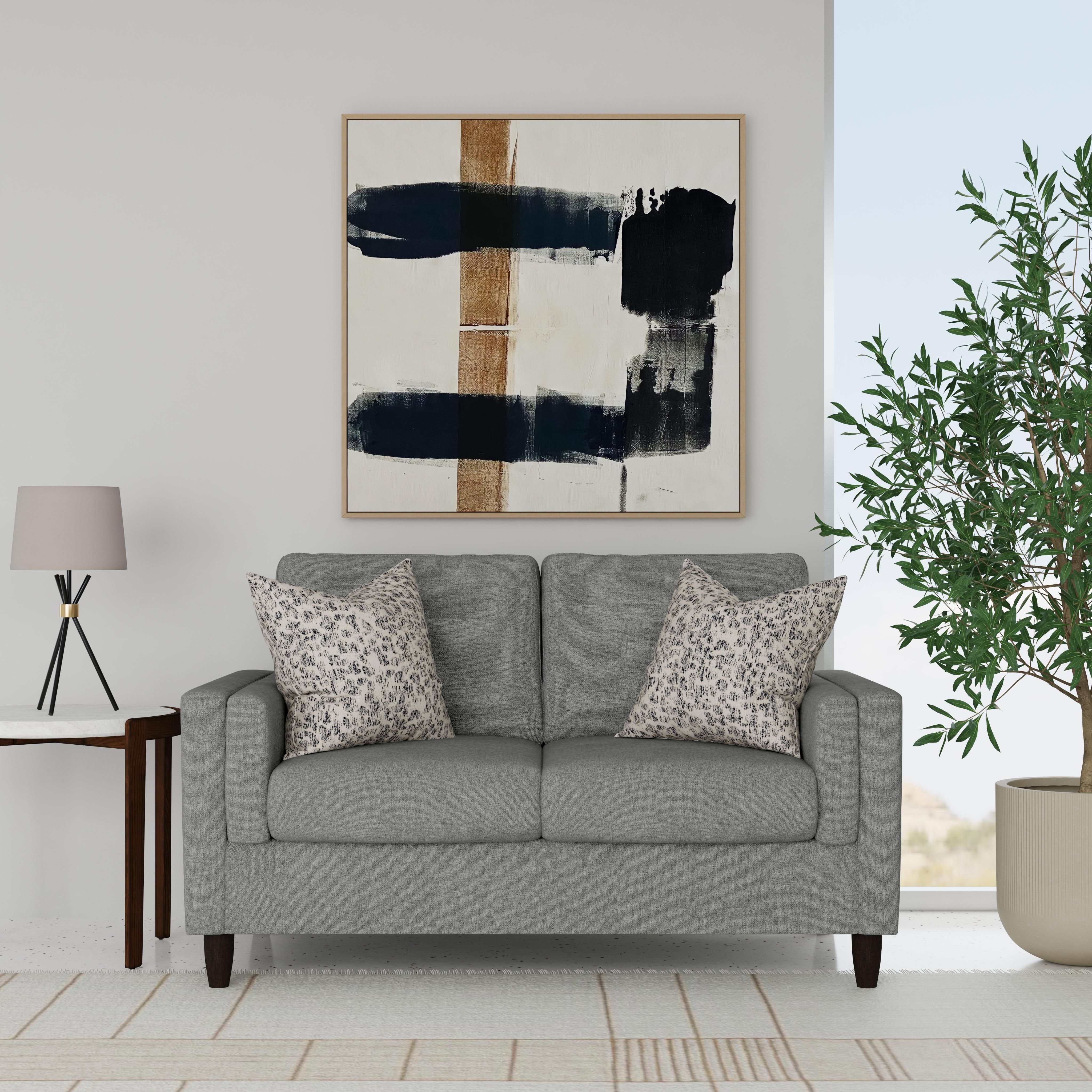 Thomas - Fabric Loveseat, white