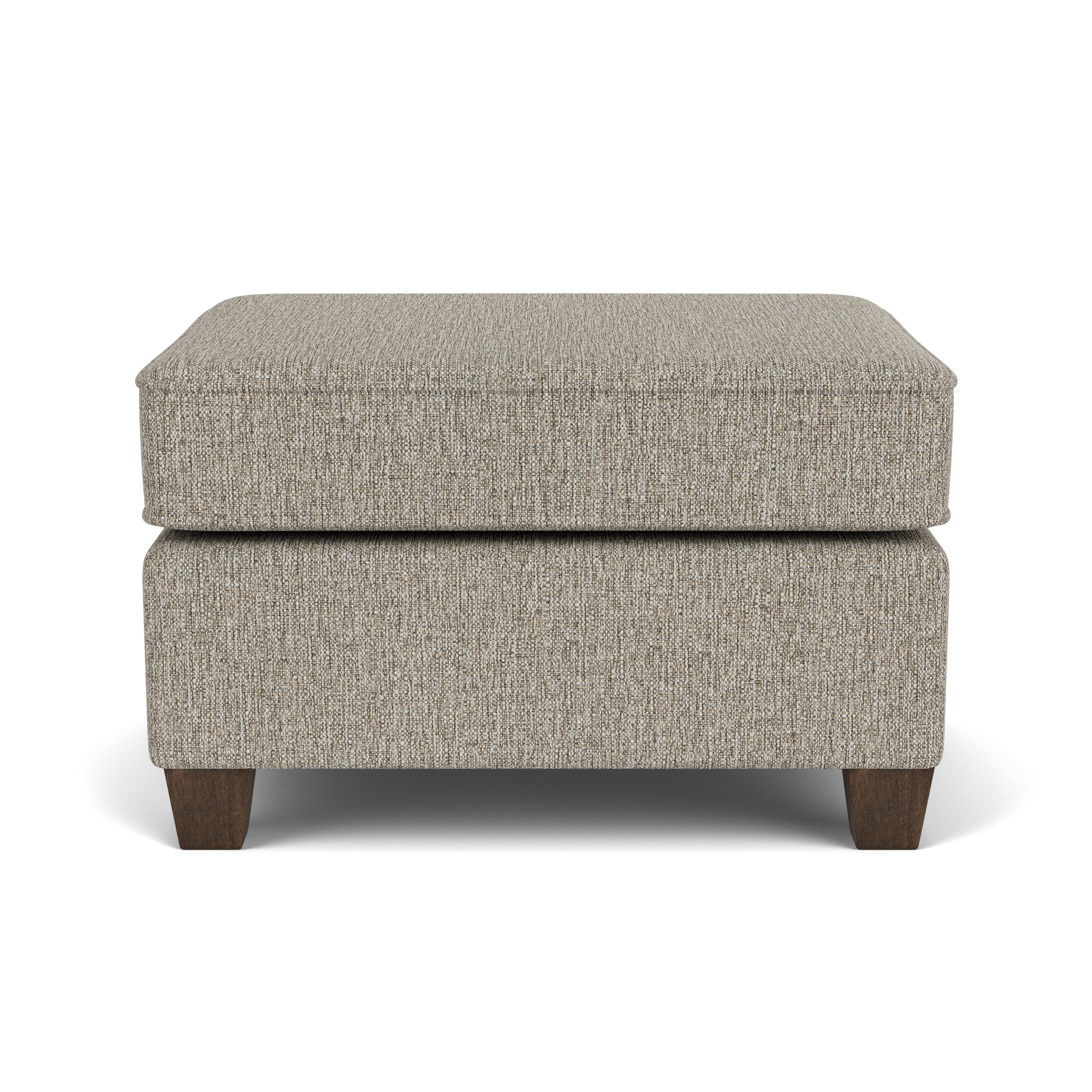 Nora - Fabric Ottoman, dark brown, view 4