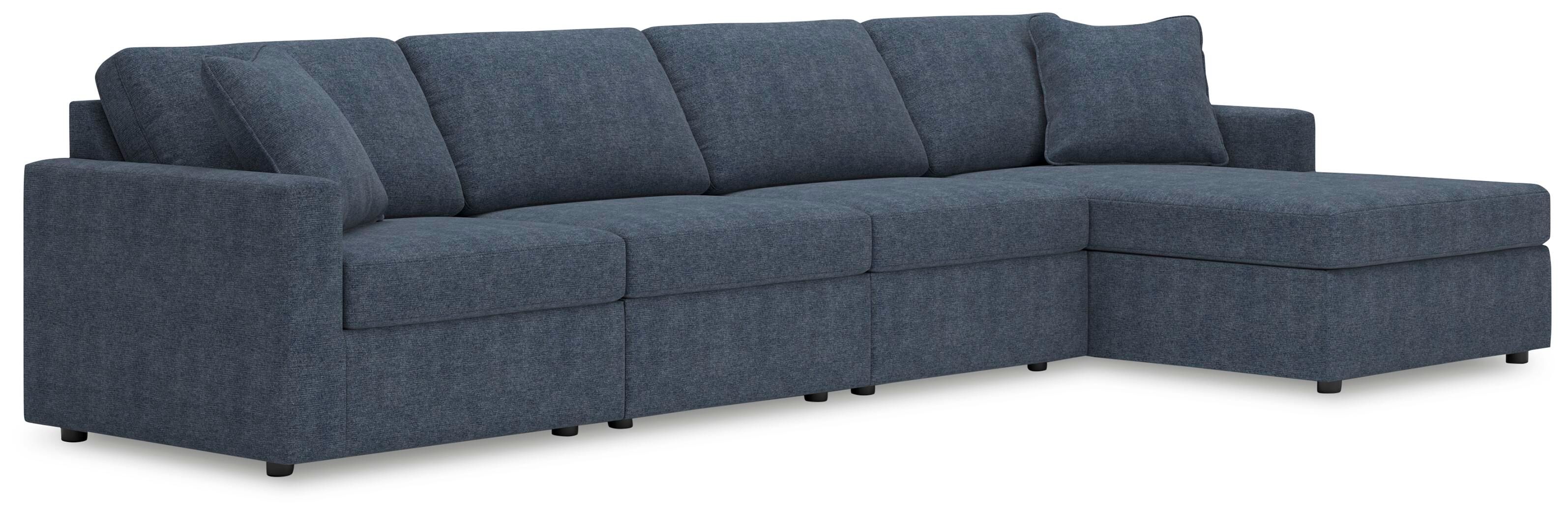 Modmax – 4-Piece Sectional With Raf Corner Chaise – Ink