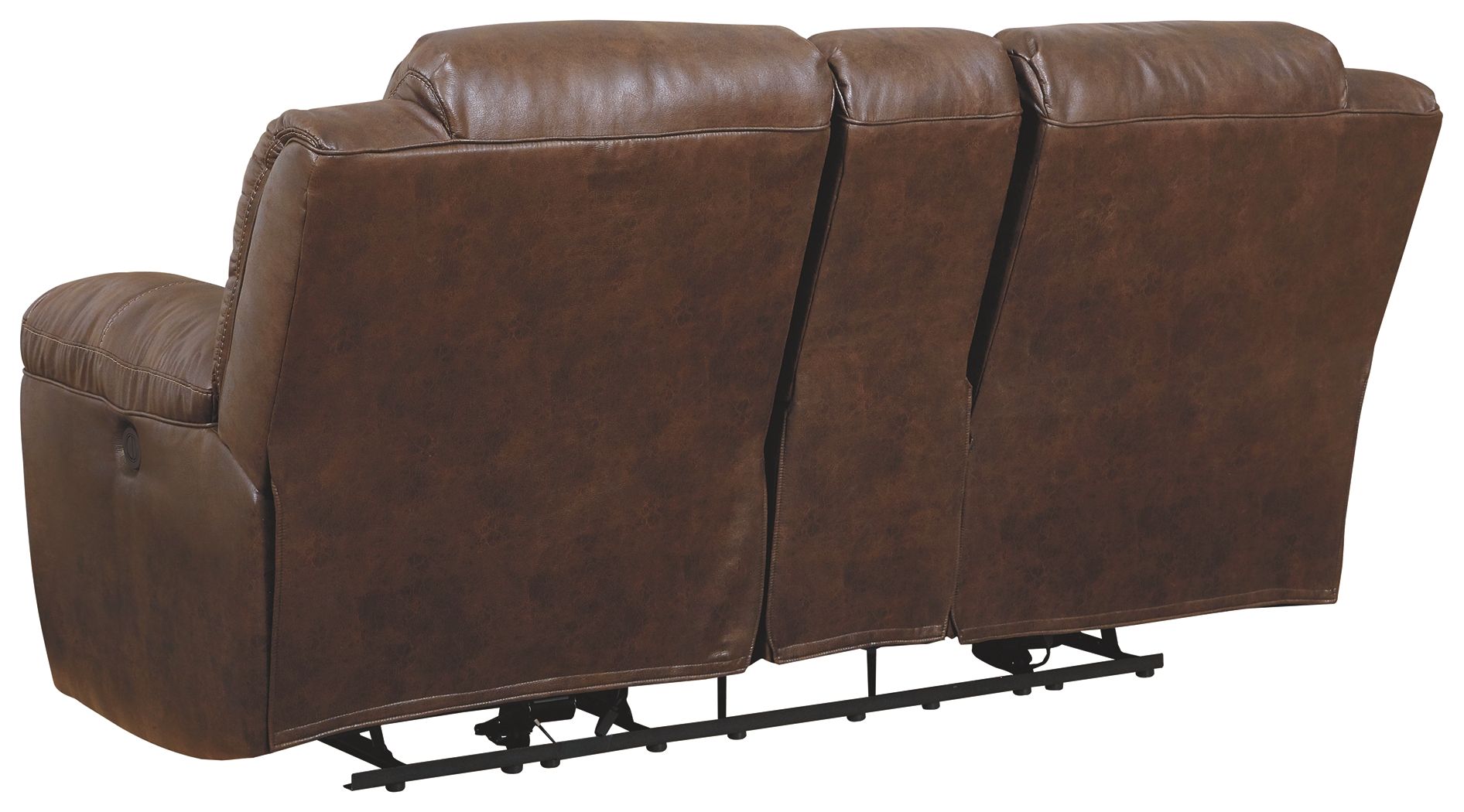 Ashley Furniture Stoneland - DBL REC PWR Loveseat w/Console - Chocolate - Image 5