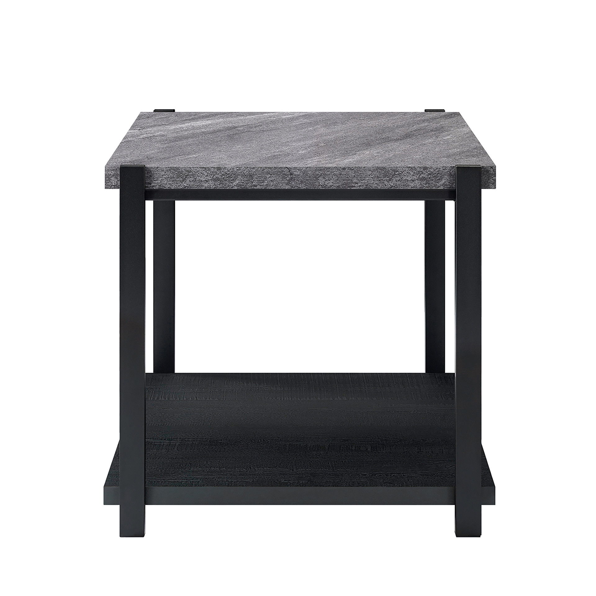 Linea - 3 Piece Occasional Set (1 Coffee & 2 End Tables) - Dark Gray / Black, gray, view 7