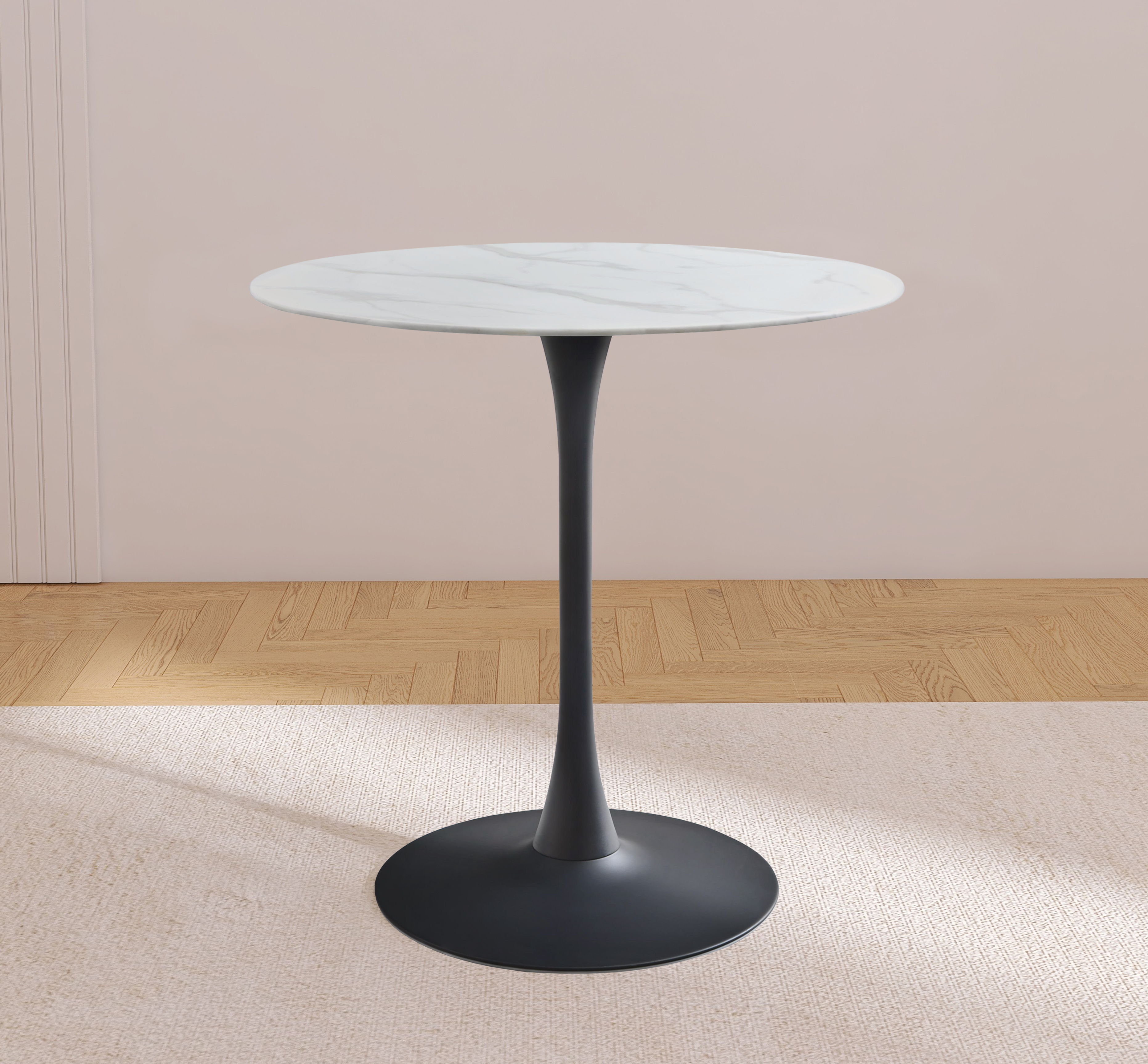 Holly - Counter Height Table - Matte Black
