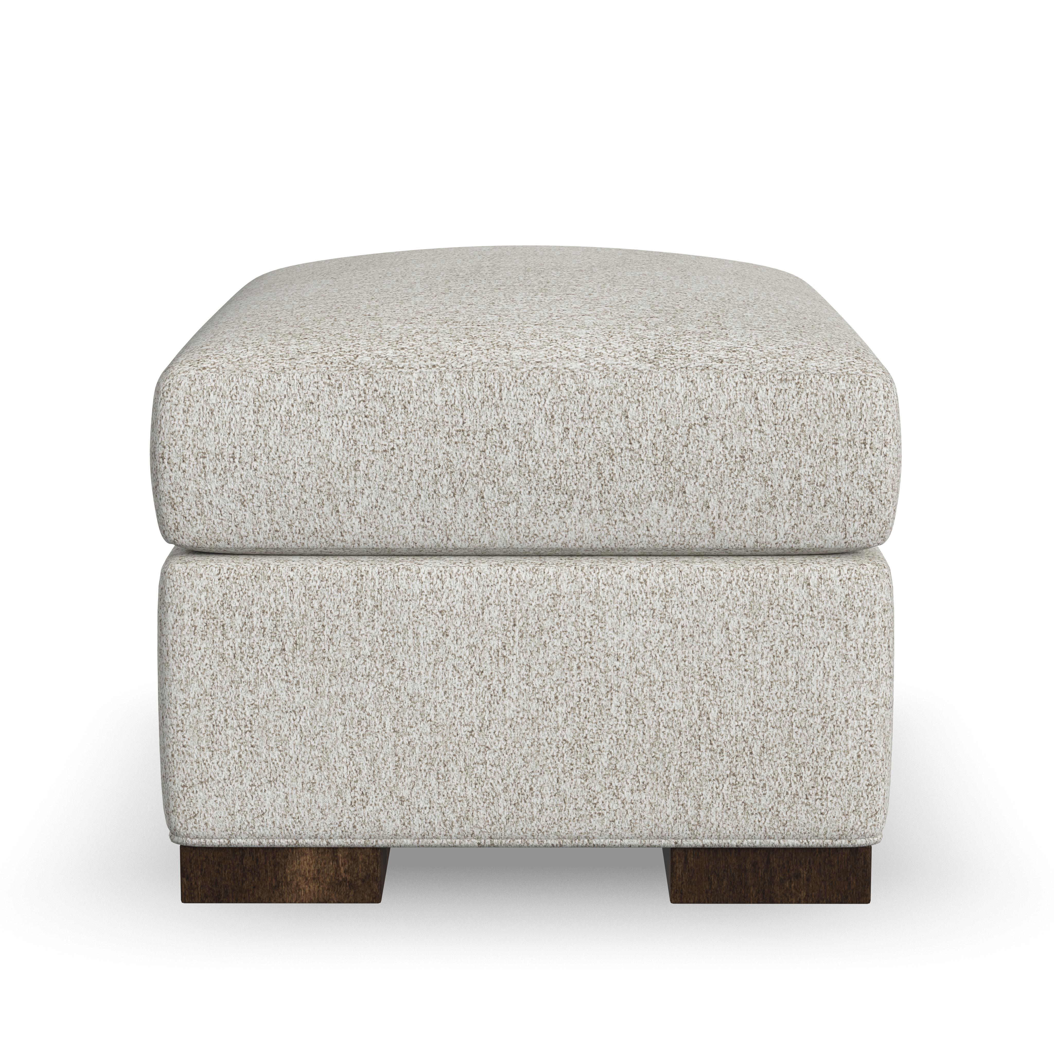 Jasper - Fabric Stationary Ottoman, dark gray, view 8