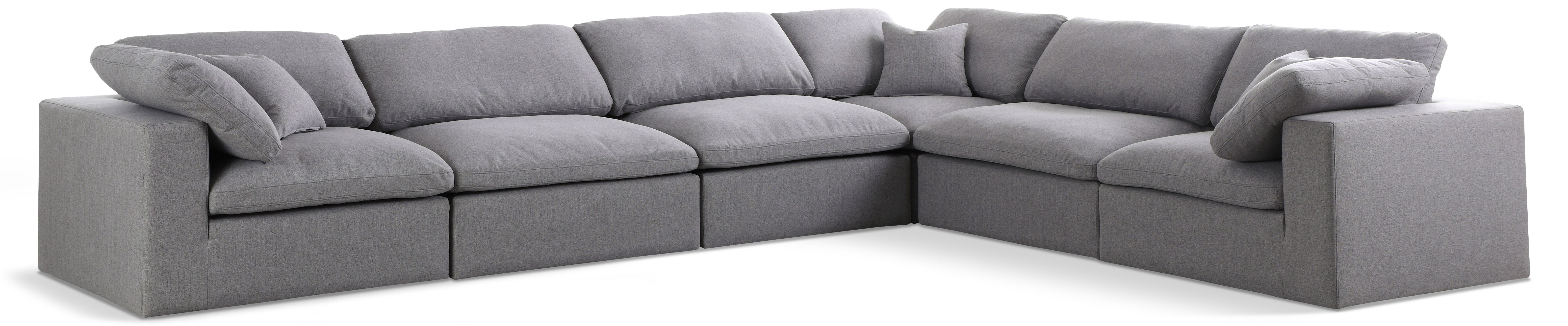 Serene - 6 Piece Modular Corner Sectional - Gray