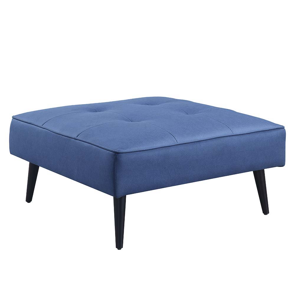 Nafisa - Adjustable Sofa & Ottoman - Blue Fabric, blue, view 8