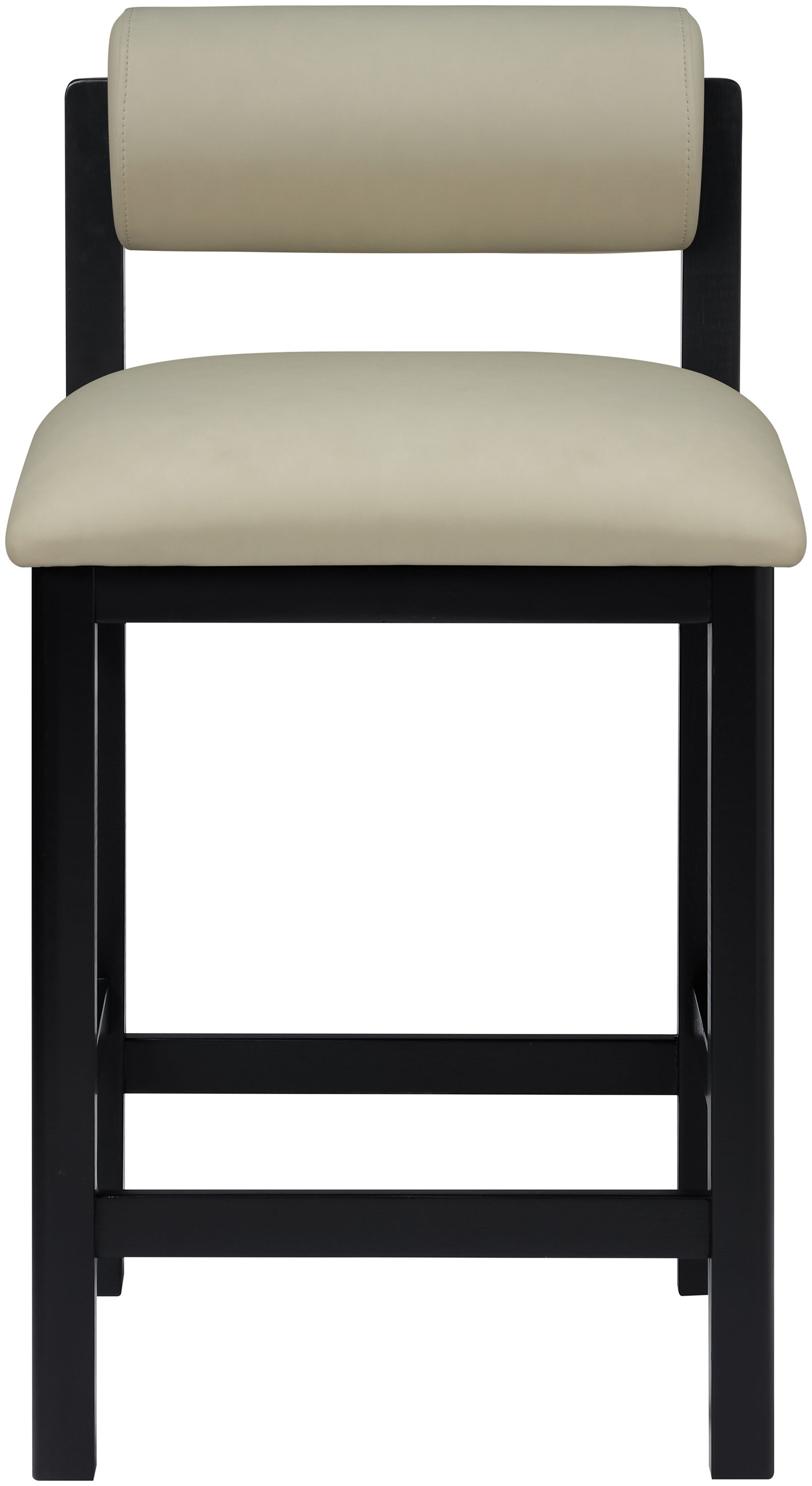 Roundhill - Vegan Leather Upholstered Counter Stool - Taupe