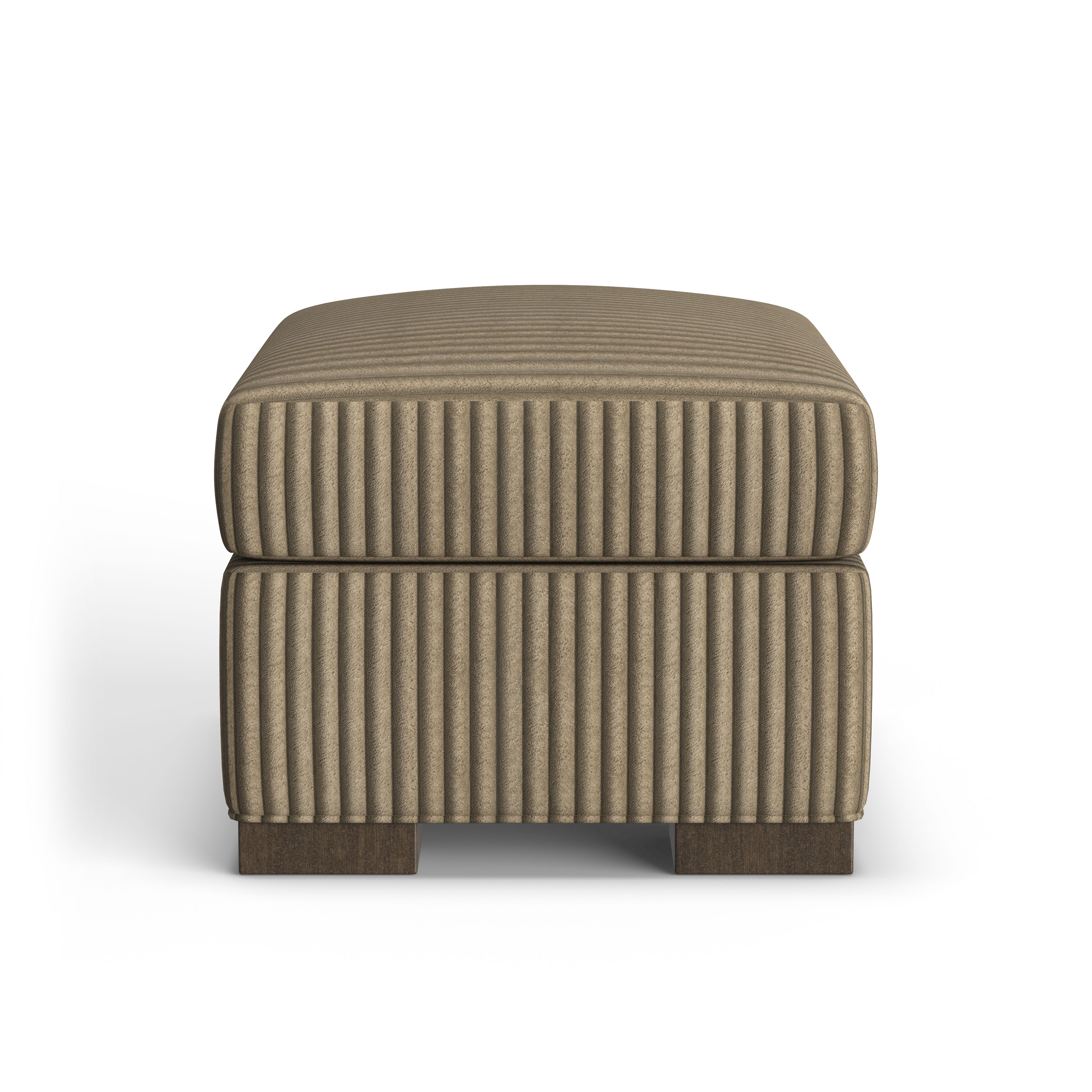 Jasper - Fabric Stationary Ottoman, dark gray, view 7