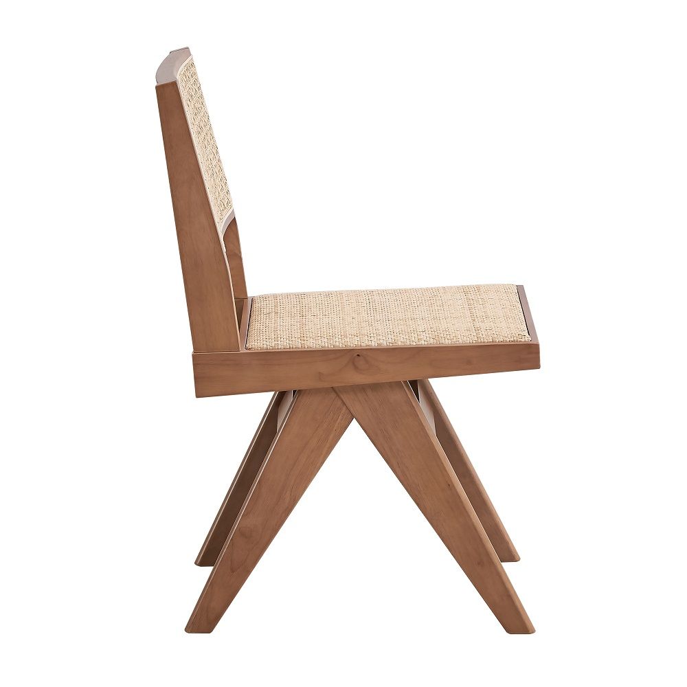Velentina - Side Chair (Set of 2) - Rattan & Natural, light brown, view 3