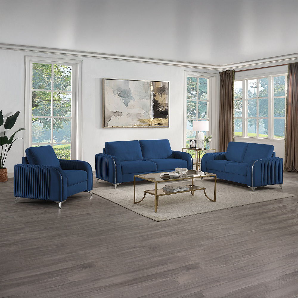 Wenona - Chair - Blue Velvet, blue, view 7