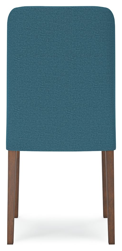 Ashley Furniture Lyncott - 5 Pc. - Dining Room Table, 4 Side Chairs - Blue / Brown - Image 7