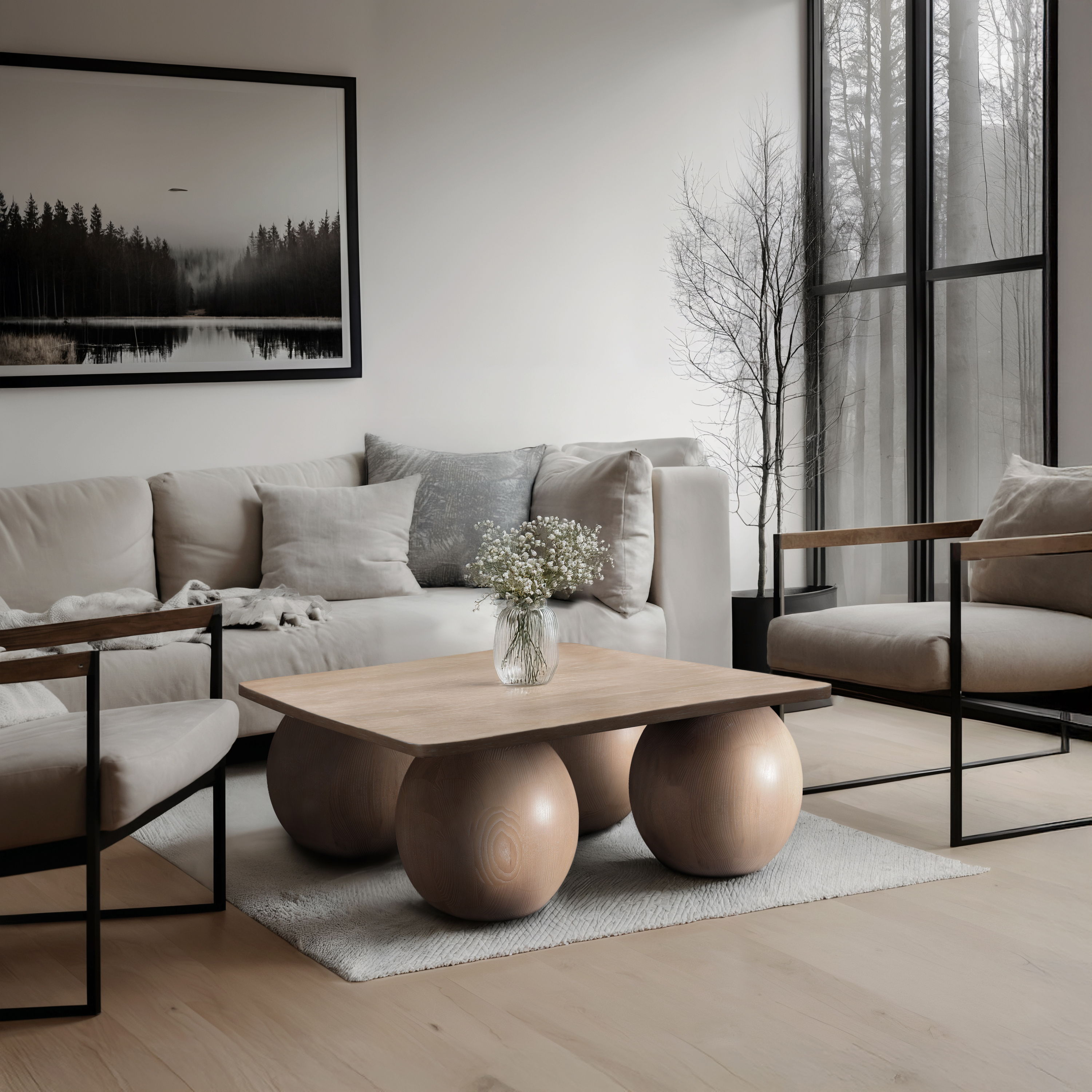 Fitch - Oak Veneer Coffee Table - Natural