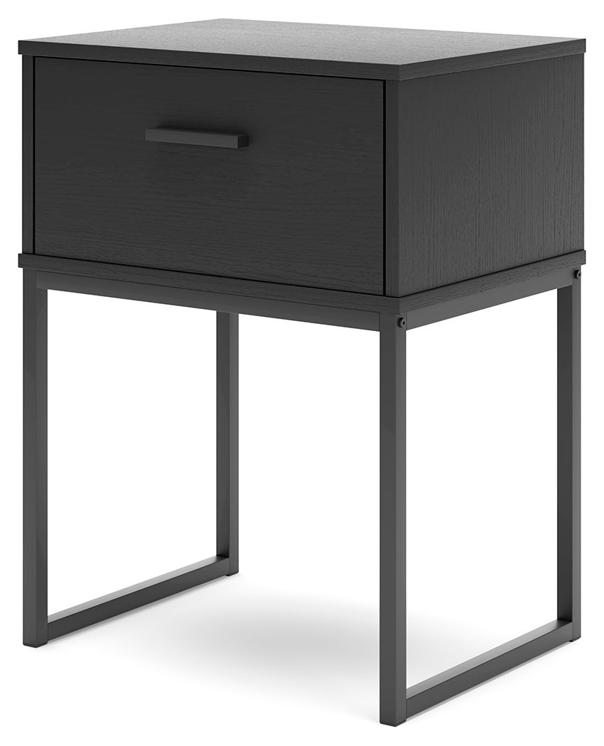 Socalle - One Drawer Night Stand - Black