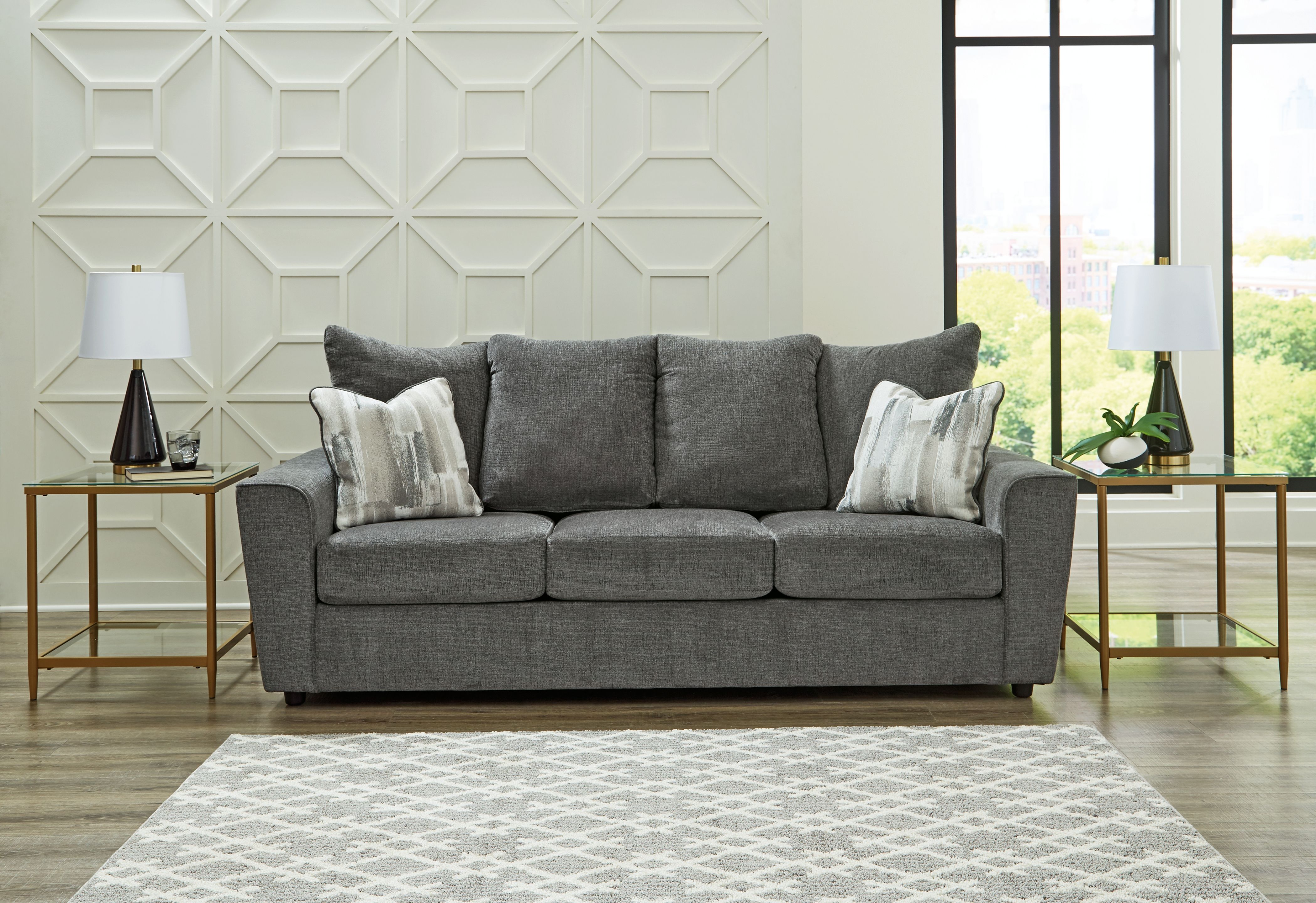 Stairatt - 2 Pc. - Sofa, Loveseat - Gravel