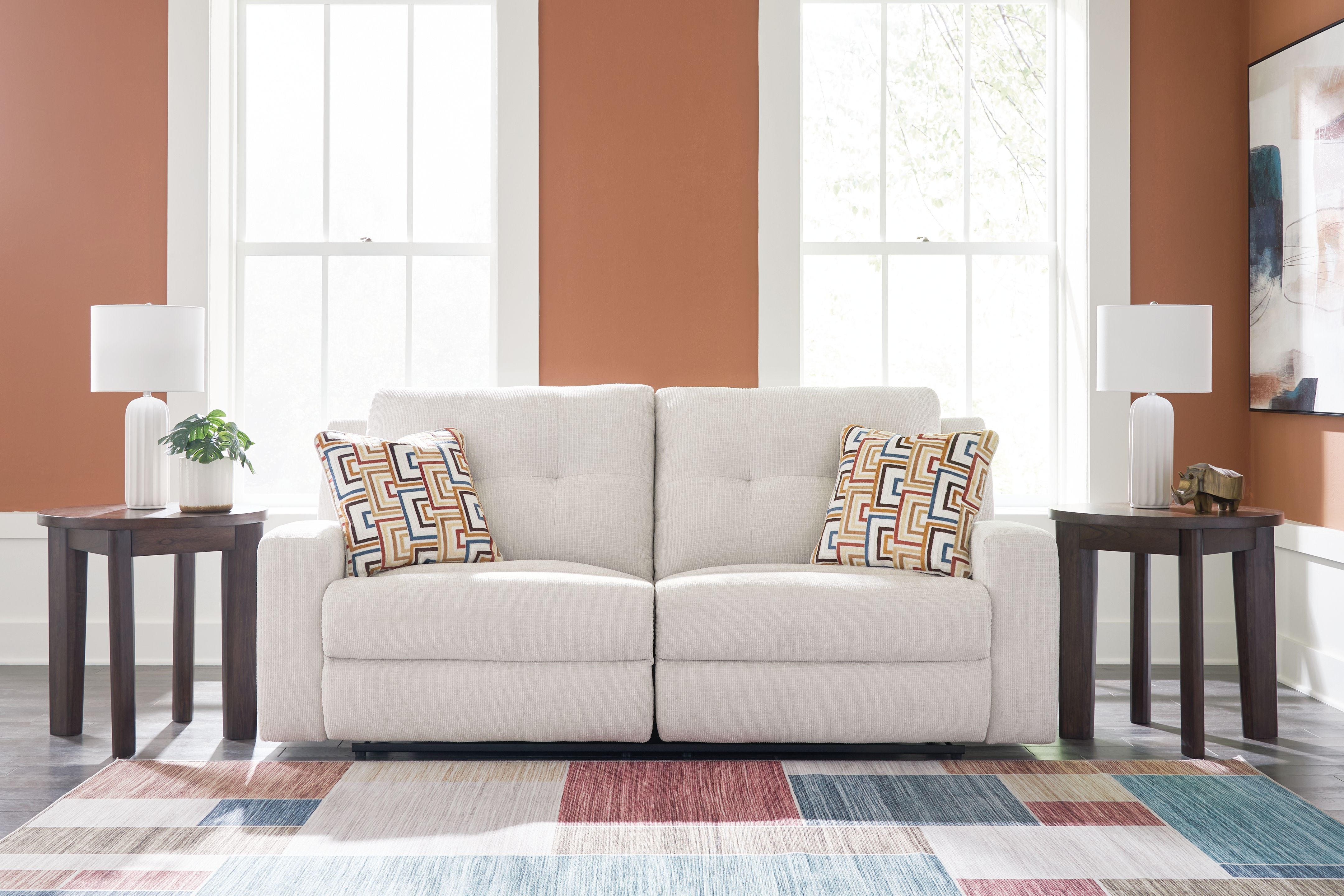 Danum - 2 Seat Reclining Sofa - Stone