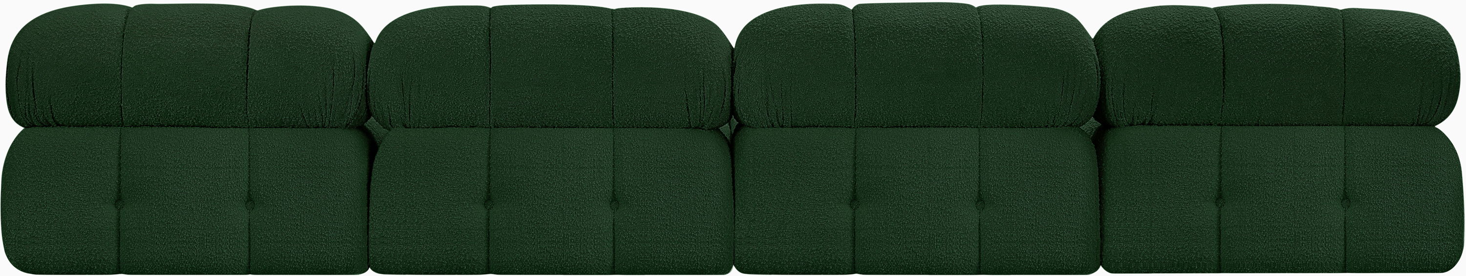 Ames - 4 Piece Modular Armless Sofa - Green