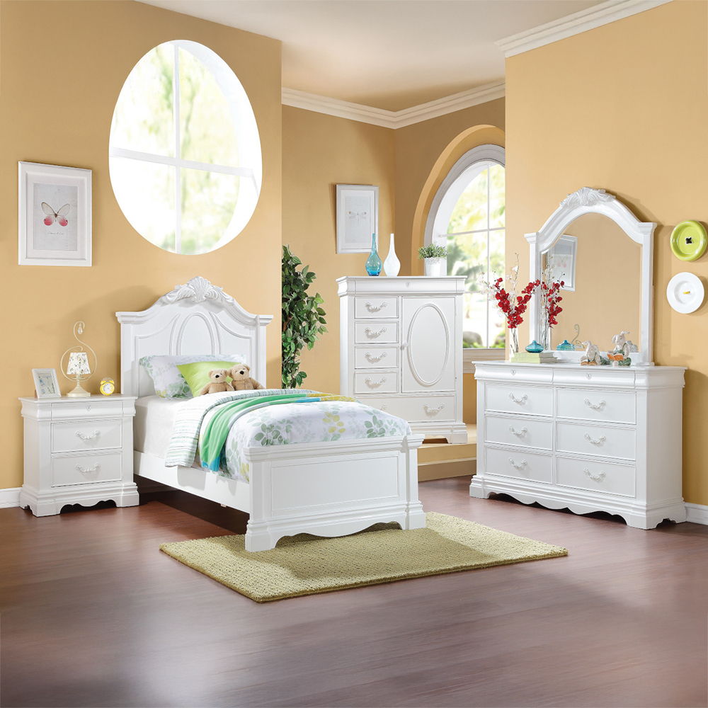 Estrella - Nightstand - White, white, view 4