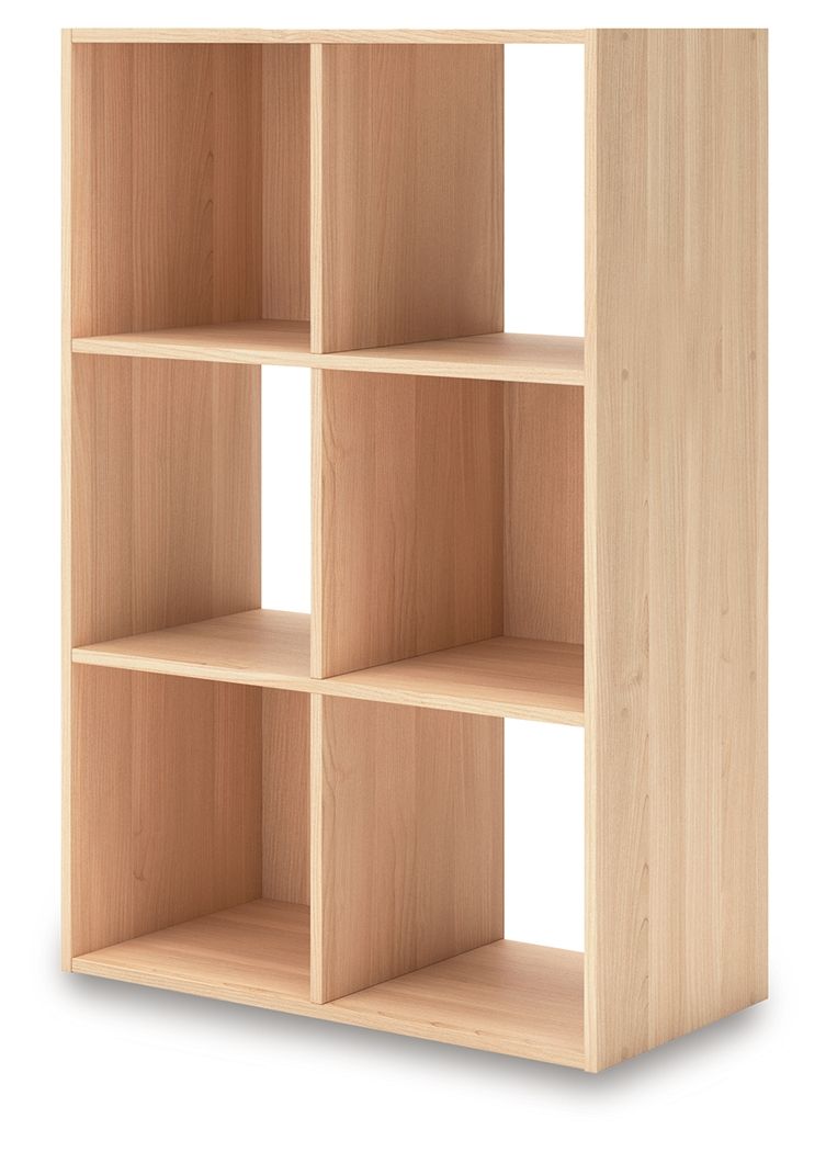 Ashley Furniture Piperton - Six Cube Organizer - Tan - Image 4