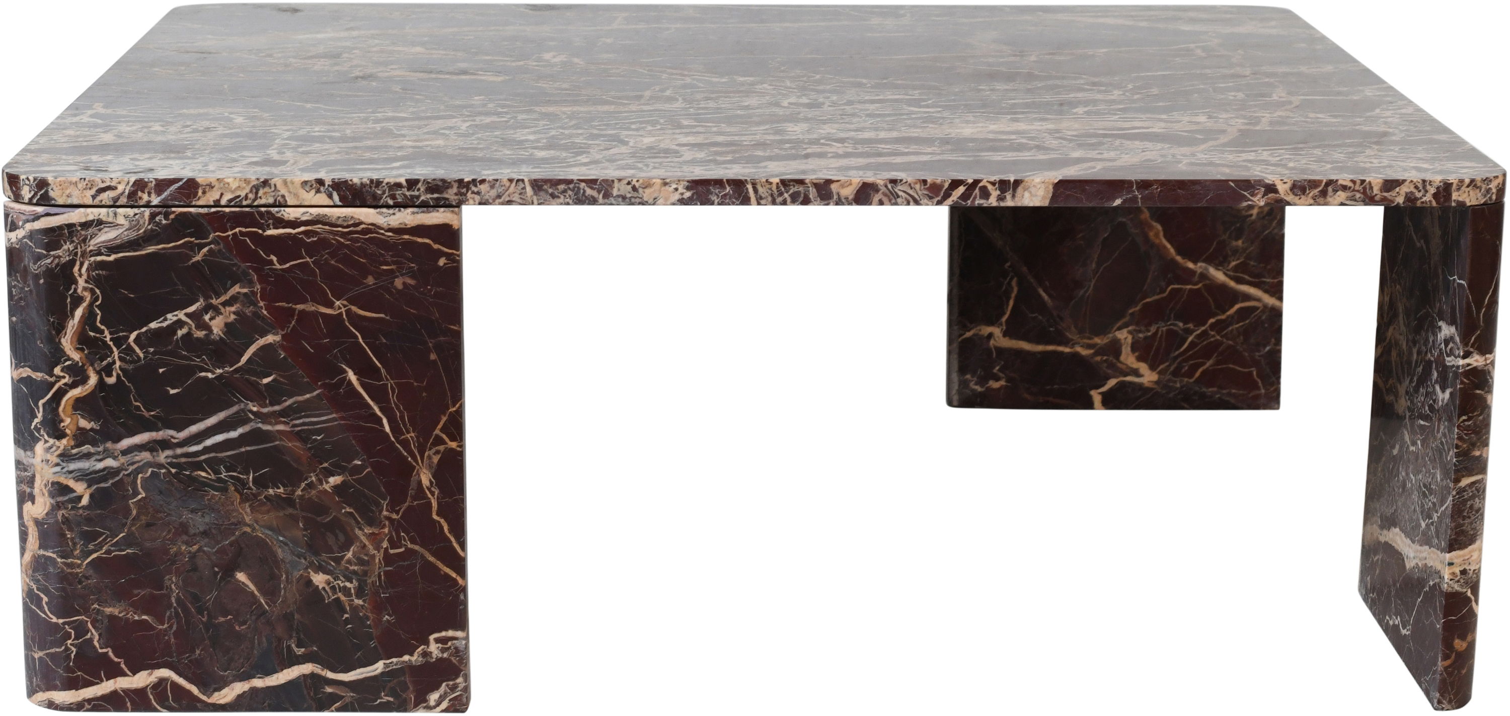Livorno - Coffee Table - Burgundy