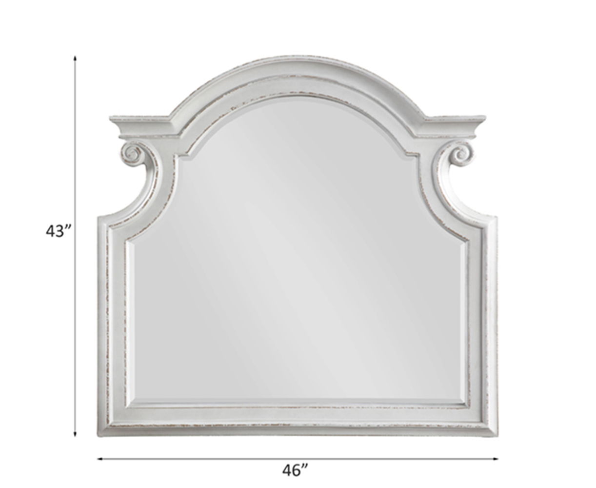 Florian - Mirror - Antique White, white, view 3